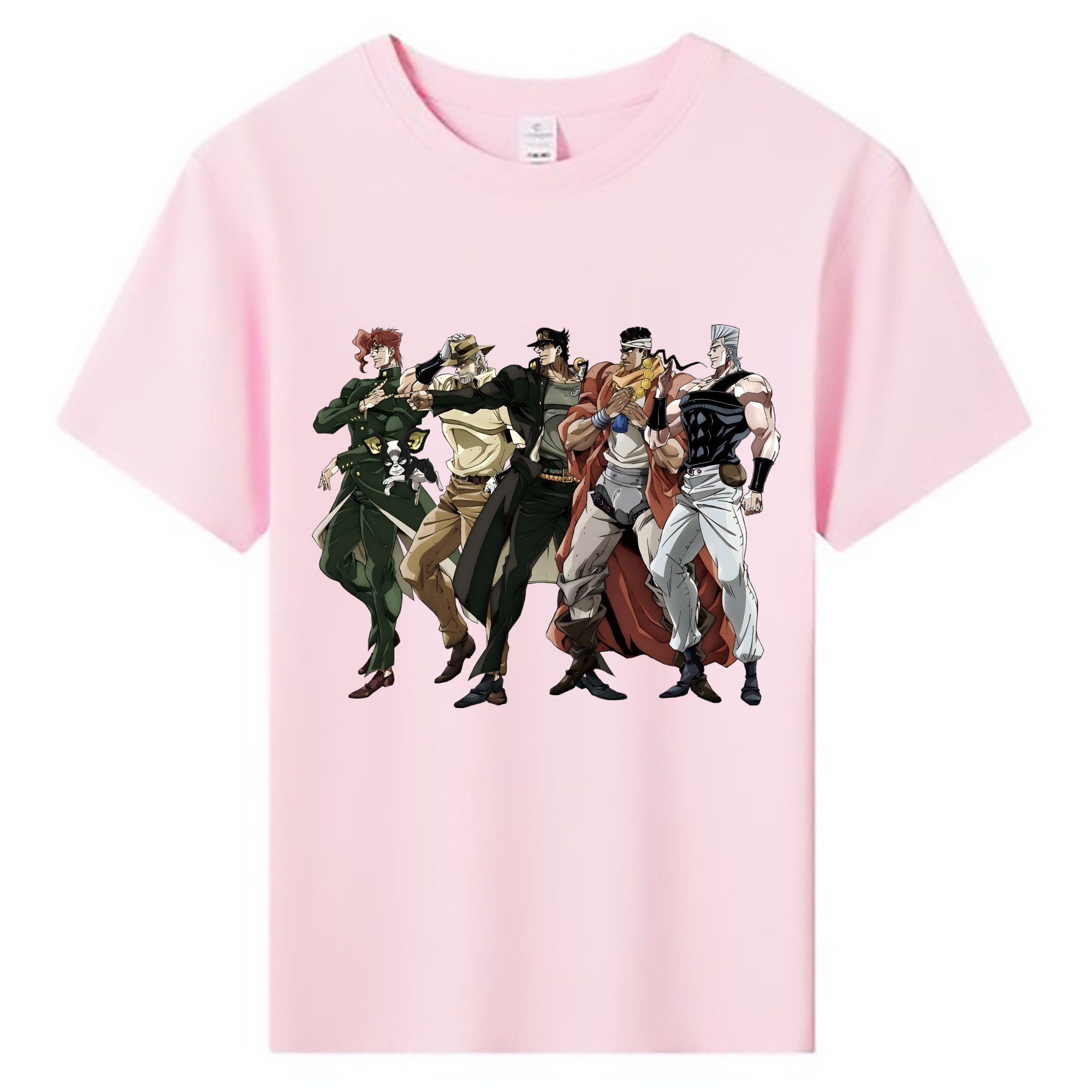 （画像用） ジョジョの奇妙な冒険 JoJo's Bizarre Adventure 綿100％キッズTシャツ（フロントプリント）
