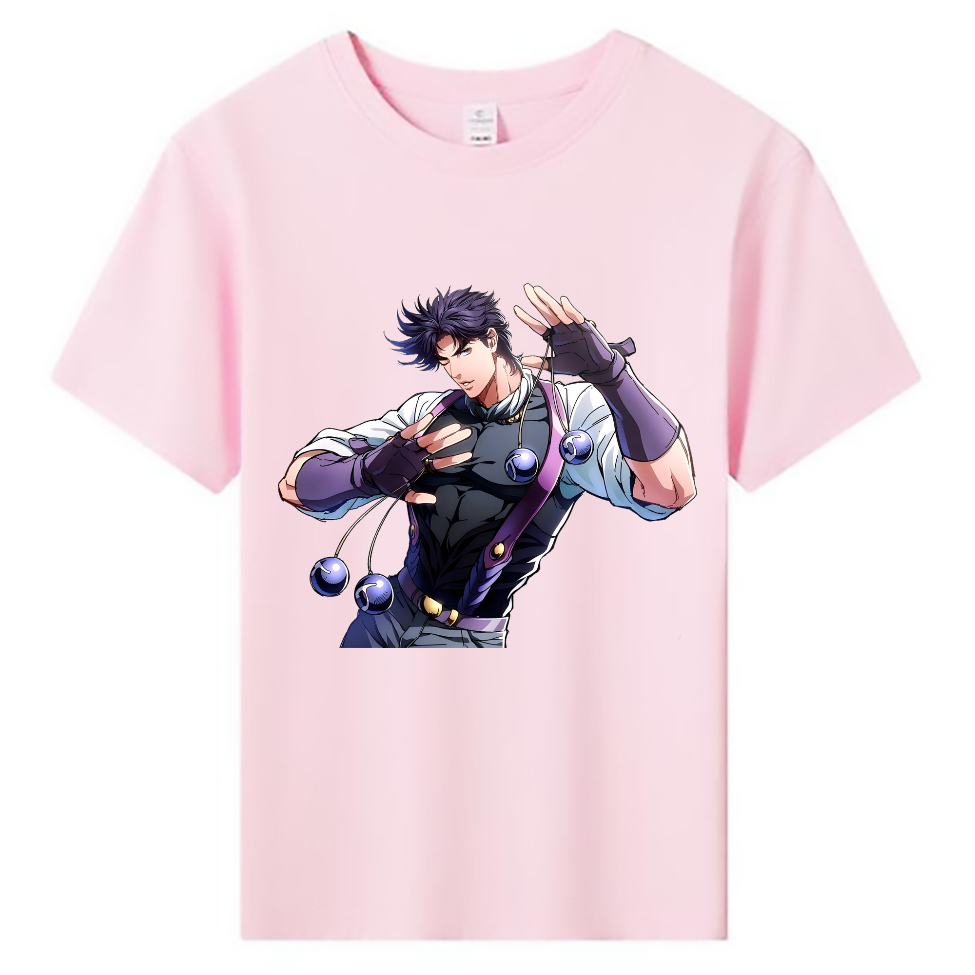 （画像用） ジョジョの奇妙な冒険 JoJo's Bizarre Adventure 綿100％キッズTシャツ（フロントプリント）