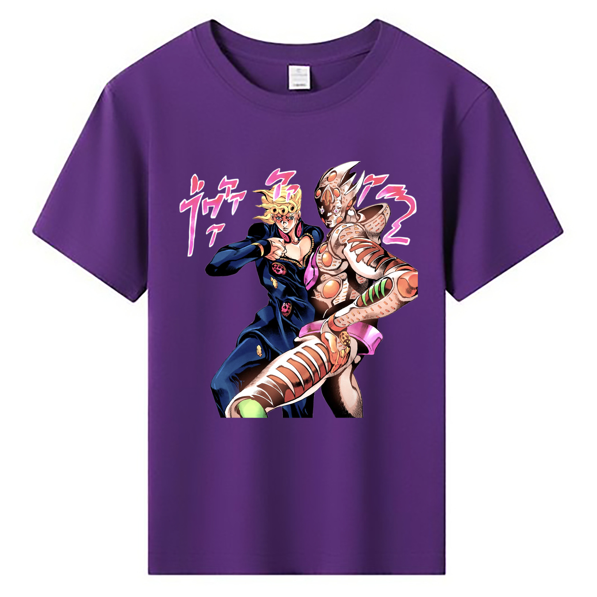 （画像用） ジョジョの奇妙な冒険 ジョルノ?ジョバァーナ JoJo's Bizarre Adventure Giorno Giovanna 綿100％キッズTシャツ（フロントプリント）