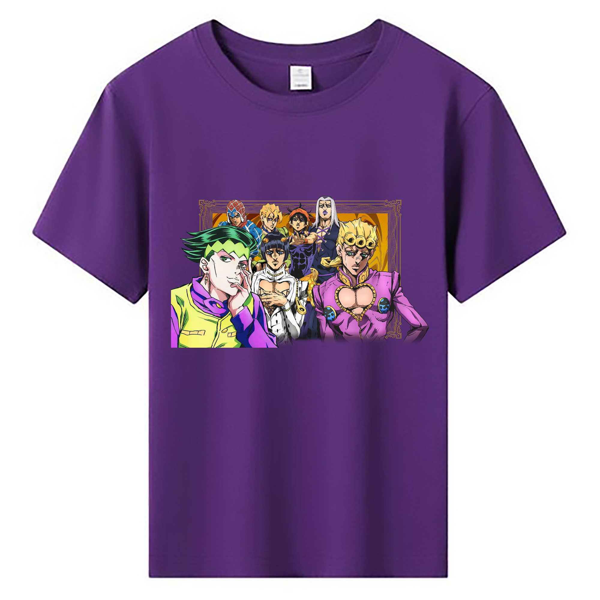 （画像用） ジョジョの奇妙な冒険 ジョルノ?ジョバァーナ JoJo's Bizarre Adventure Giorno Giovanna 綿100％キッズTシャツ（フロントプリント）