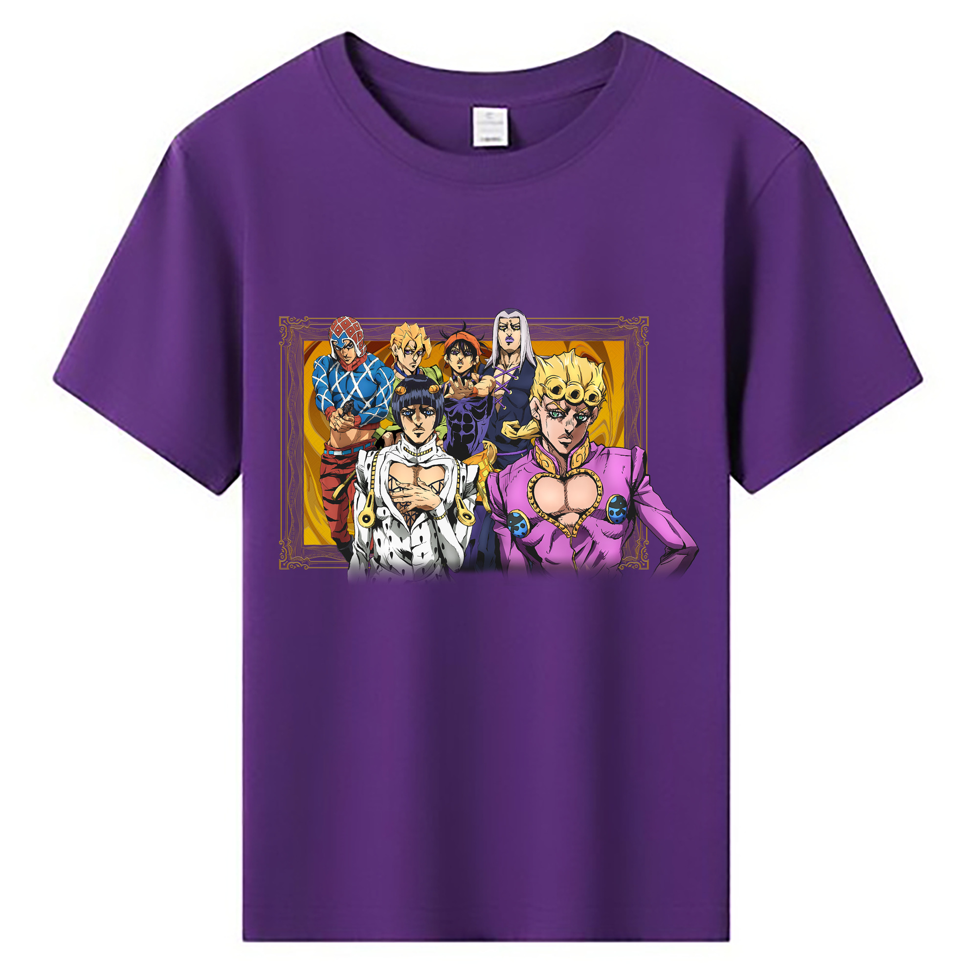 （画像用） ジョジョの奇妙な冒険 ジョルノ?ジョバァーナ JoJo's Bizarre Adventure Giorno Giovanna 綿100％キッズTシャツ（フロントプリント）