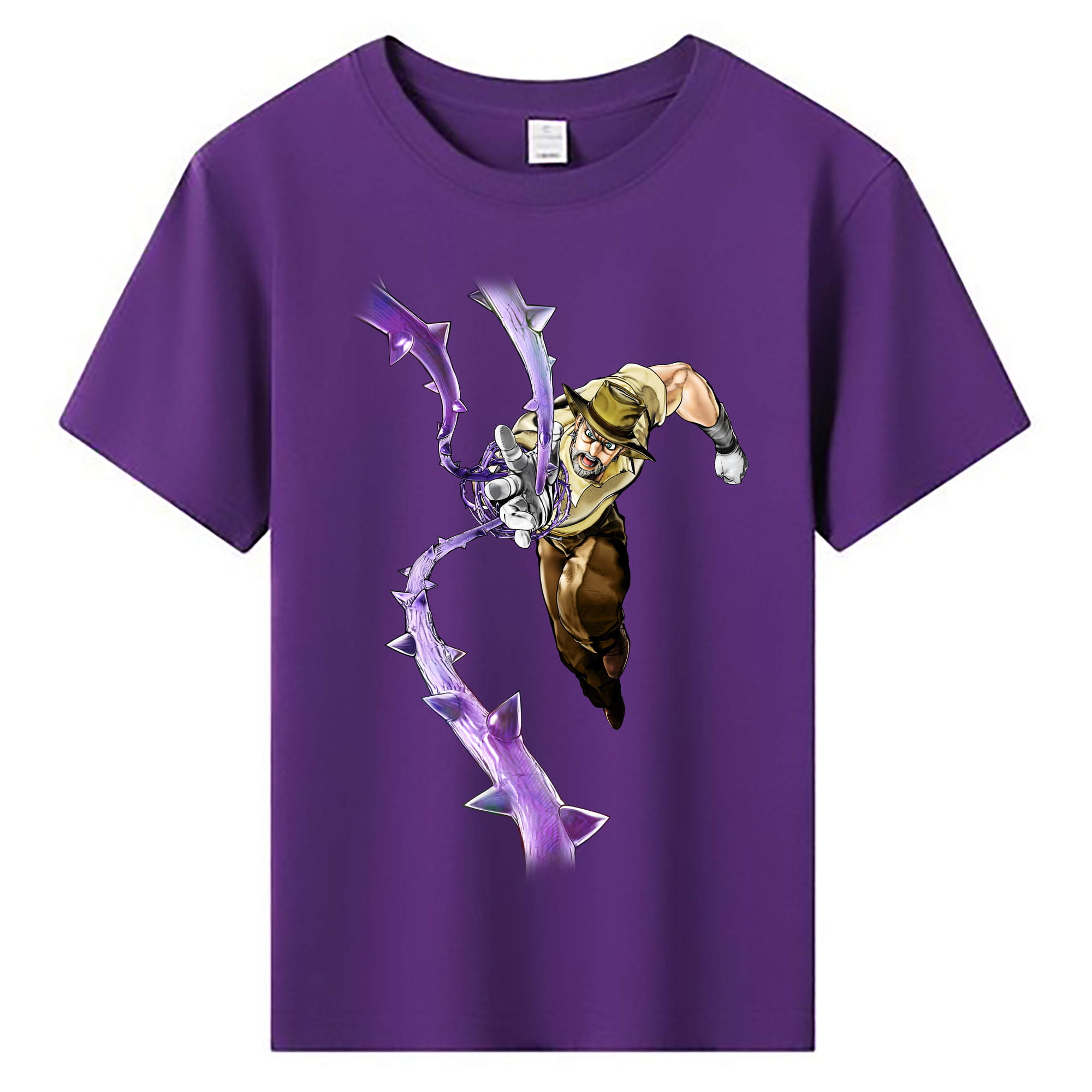 （画像用） ジョジョの奇妙な冒険 ジョセフ?ジョースター JoJo's Bizarre Adventure Joseph Joestar 綿100％キッズTシャツ（フロントプリント）