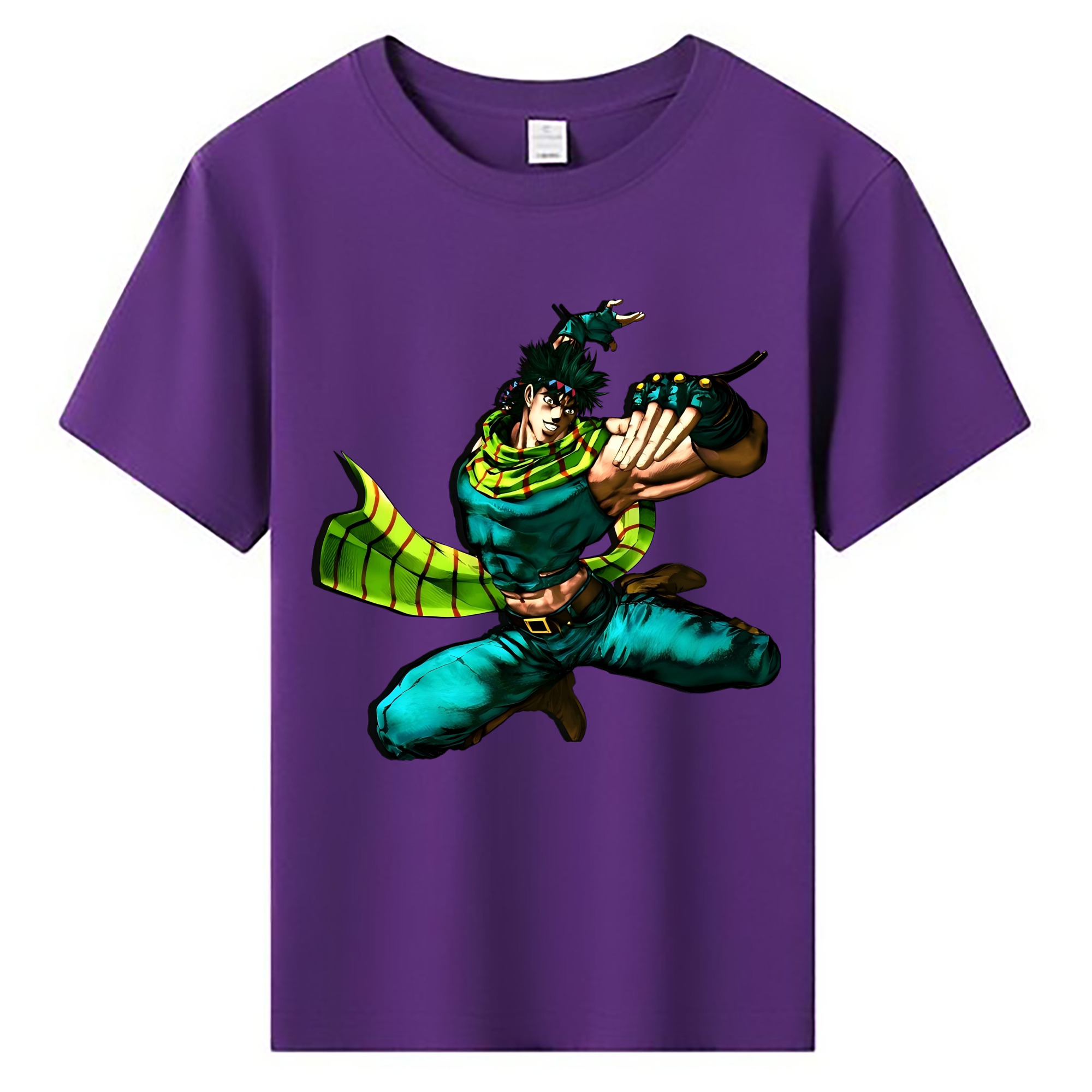 （画像用） ジョジョの奇妙な冒険 ジョセフ?ジョースター JoJo's Bizarre Adventure Joseph Joestar 綿100％キッズTシャツ（フロントプリント）