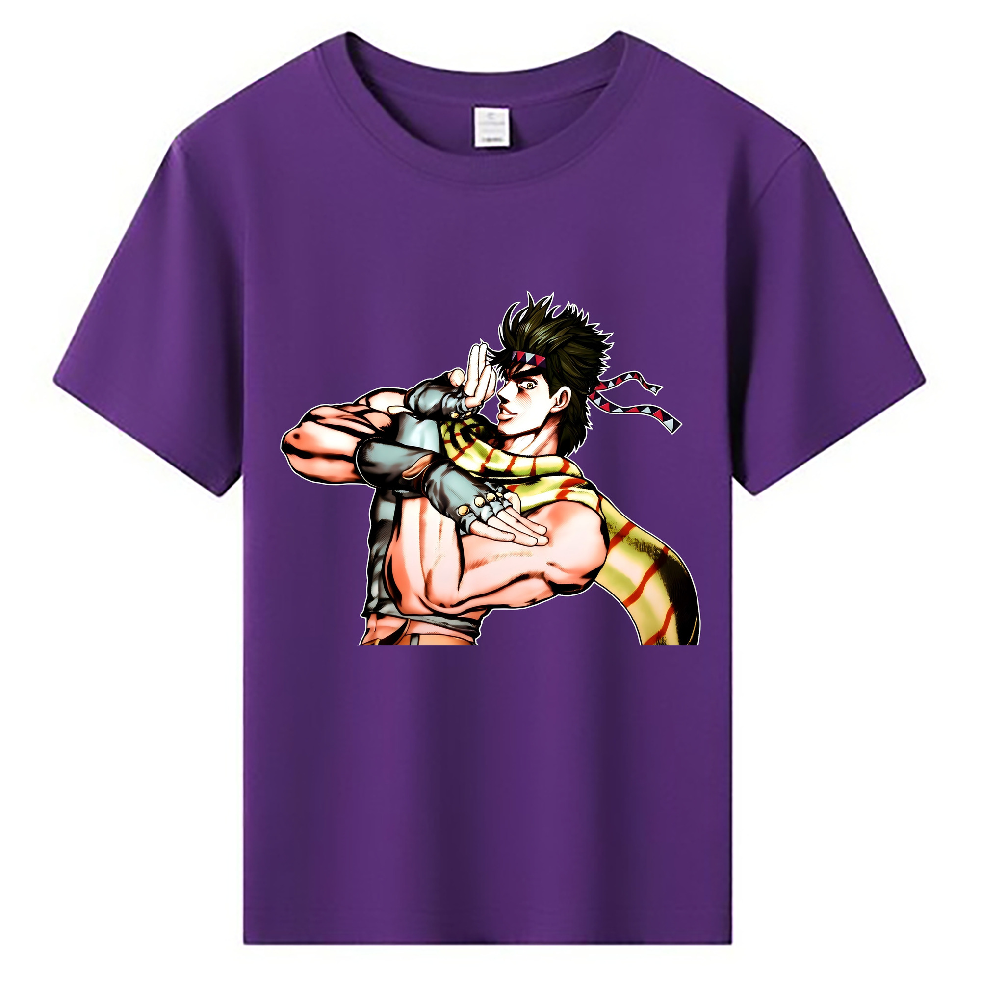 （画像用） ジョジョの奇妙な冒険 ジョセフ?ジョースター JoJo's Bizarre Adventure Joseph Joestar 綿100％キッズTシャツ（フロントプリント）