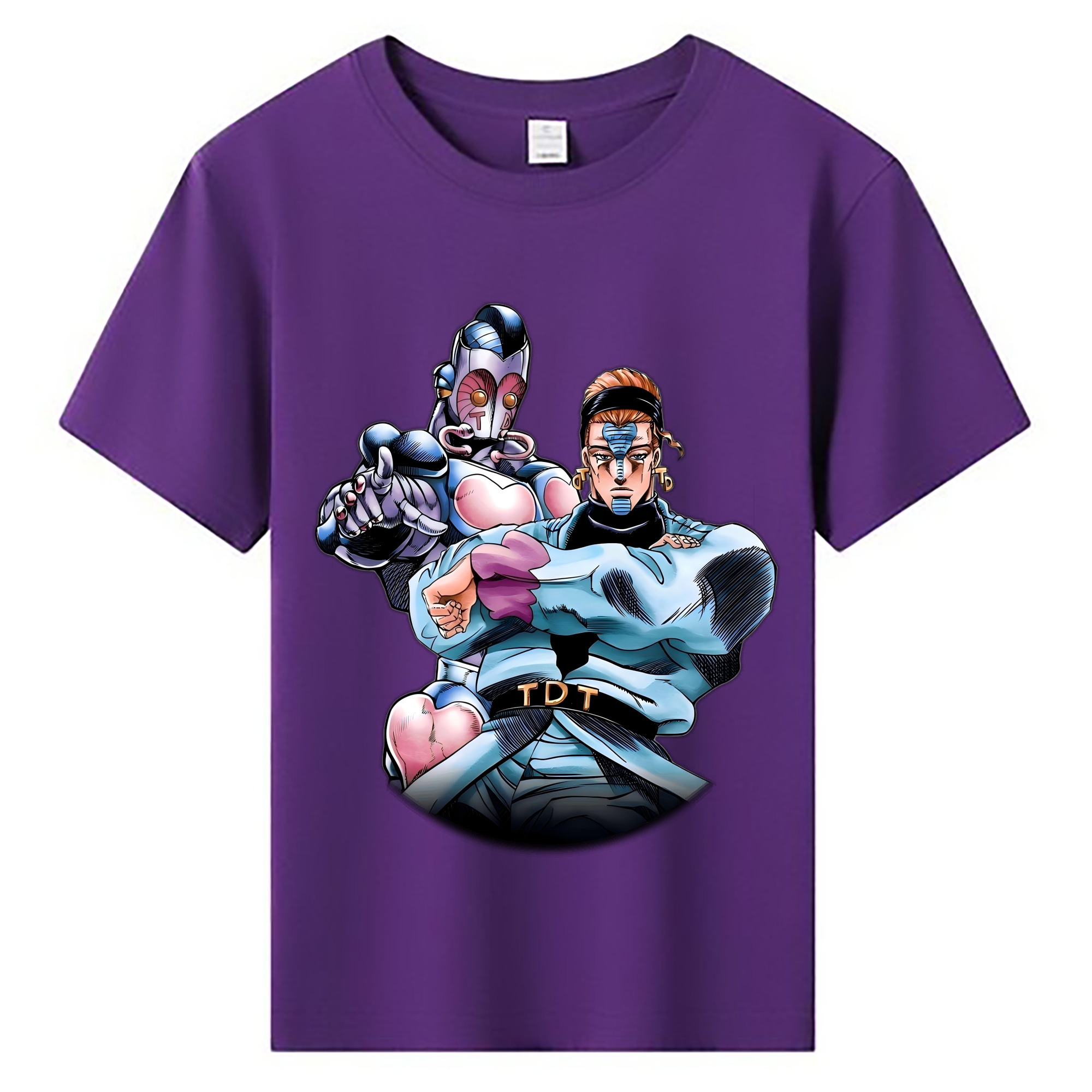（画像用） ジョジョの奇妙な冒険 ひがしかた じょうすけ JoJo's Bizarre Adventure Higashikata Josuke 綿100％キッズTシャツ（フロントプリント）