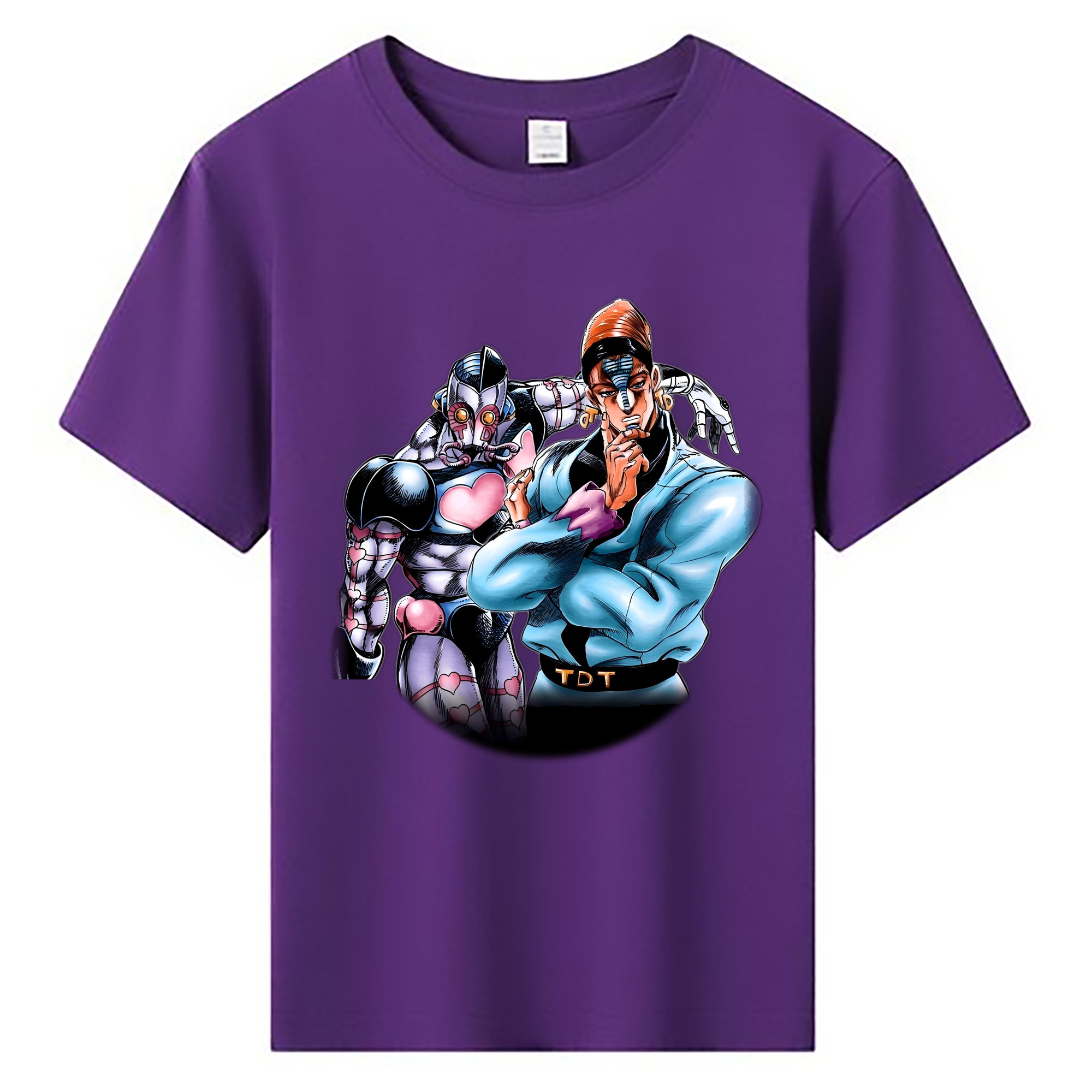 （画像用） ジョジョの奇妙な冒険 ひがしかた じょうすけ JoJo's Bizarre Adventure Higashikata Josuke 綿100％キッズTシャツ（フロントプリント）