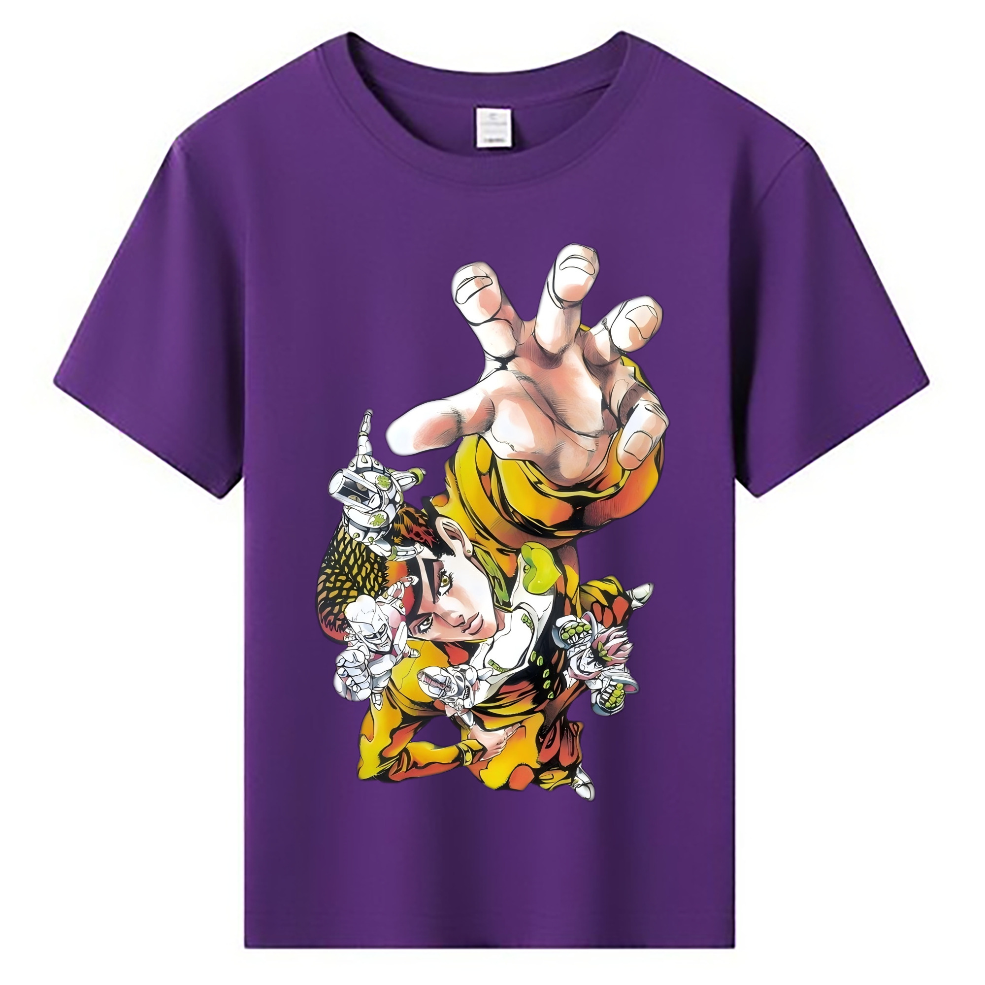 （画像用） ジョジョの奇妙な冒険 ひがしかた じょうすけ JoJo's Bizarre Adventure Higashikata Josuke 綿100％キッズTシャツ（フロントプリント）