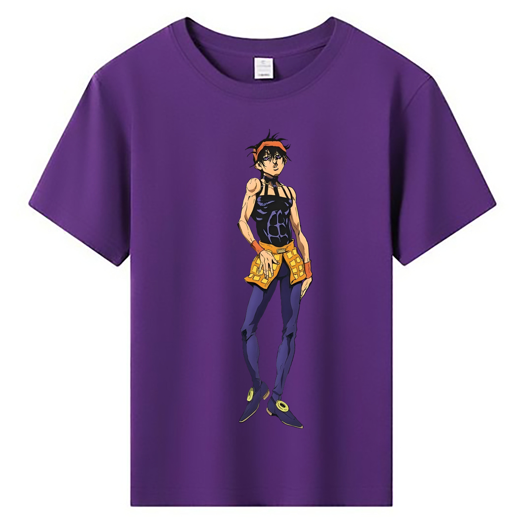 （画像用） ジョジョの奇妙な冒険 ナランチャ?ギルガ JoJo's Bizarre Adventure Narancia Ghirga 綿100％キッズTシャツ（フロントプリント）
