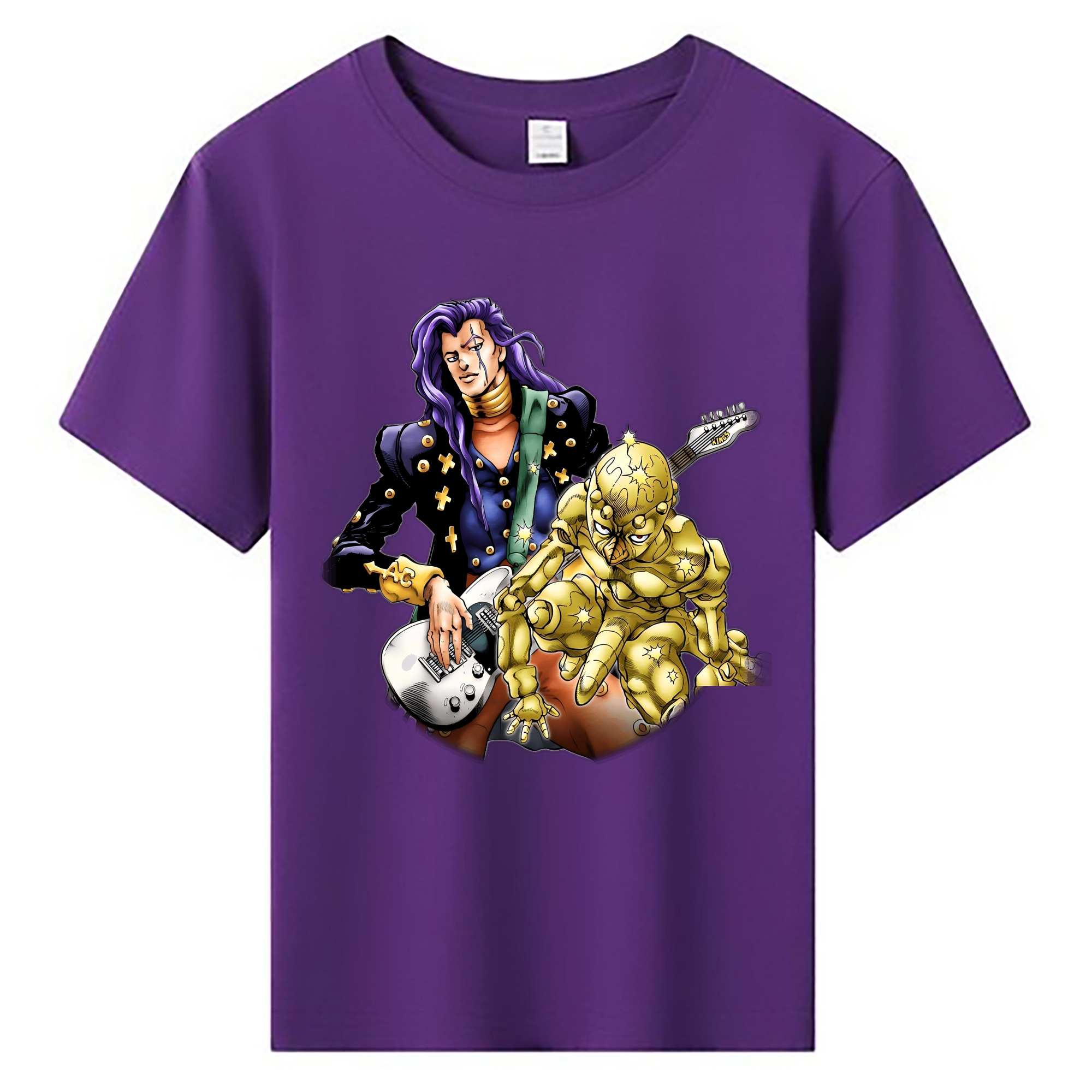 （画像用） ジョジョの奇妙な冒険 おといし あきら JoJo's Bizarre Adventure Akira Otoishi 綿100％キッズTシャツ（フロントプリント）