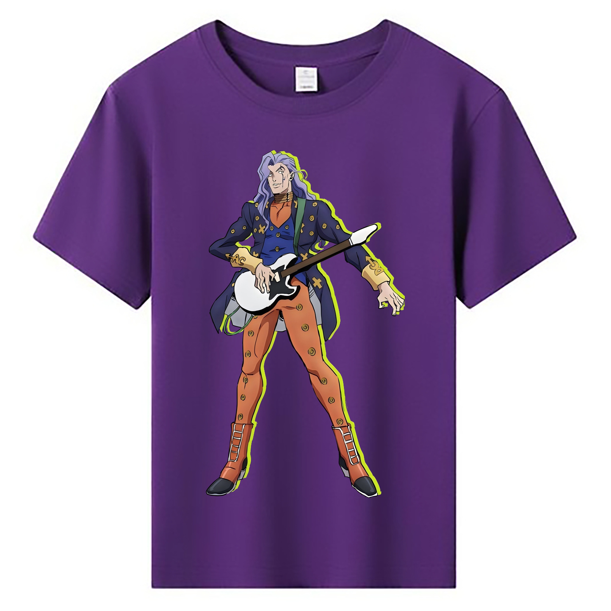（画像用） ジョジョの奇妙な冒険 おといし あきら JoJo's Bizarre Adventure Akira Otoishi 綿100％キッズTシャツ（フロントプリント）