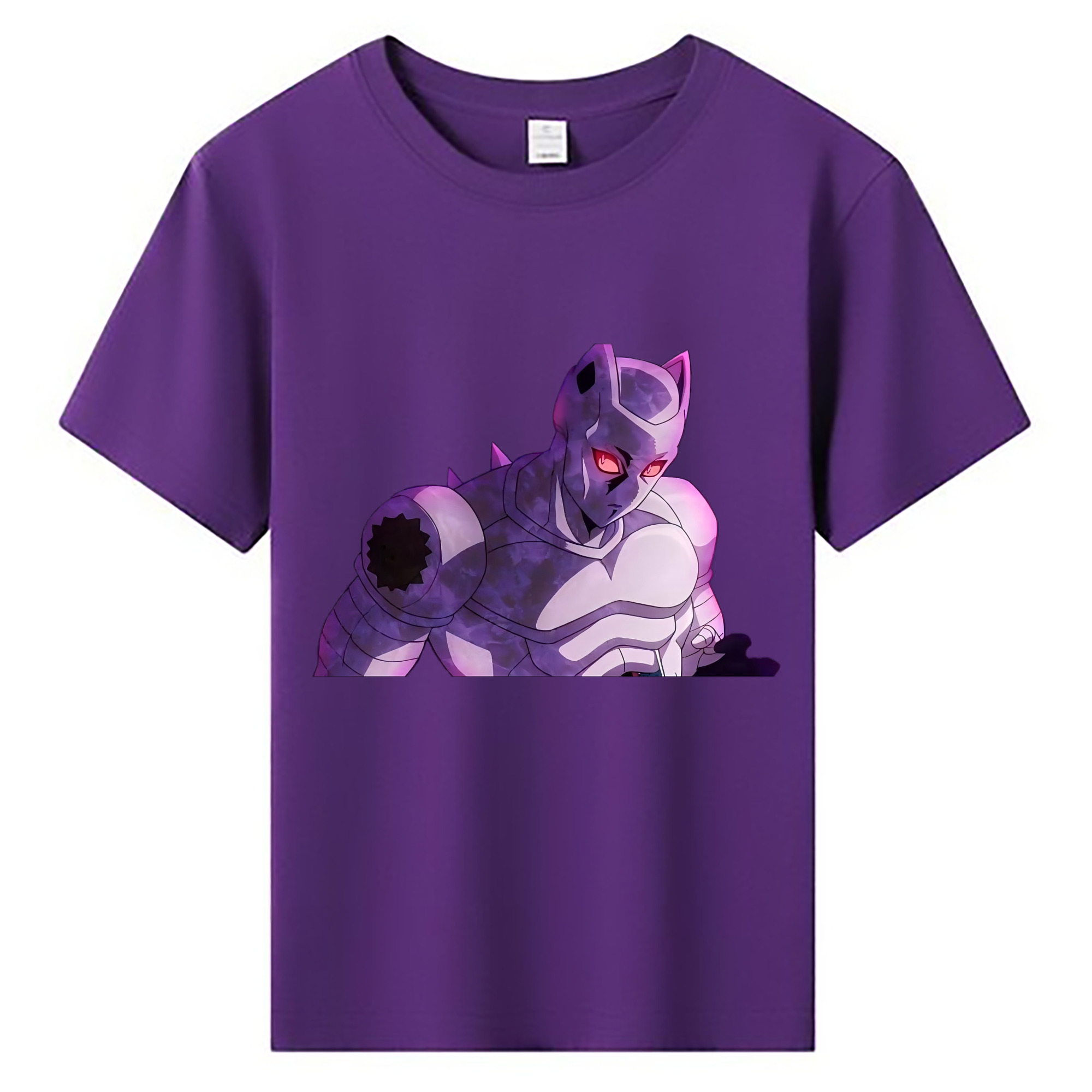 （画像用） ジョジョの奇妙な冒険 きら よしかげ JoJo's Bizarre Adventure Kira Yoshikage 綿100％キッズTシャツ（フロントプリント）