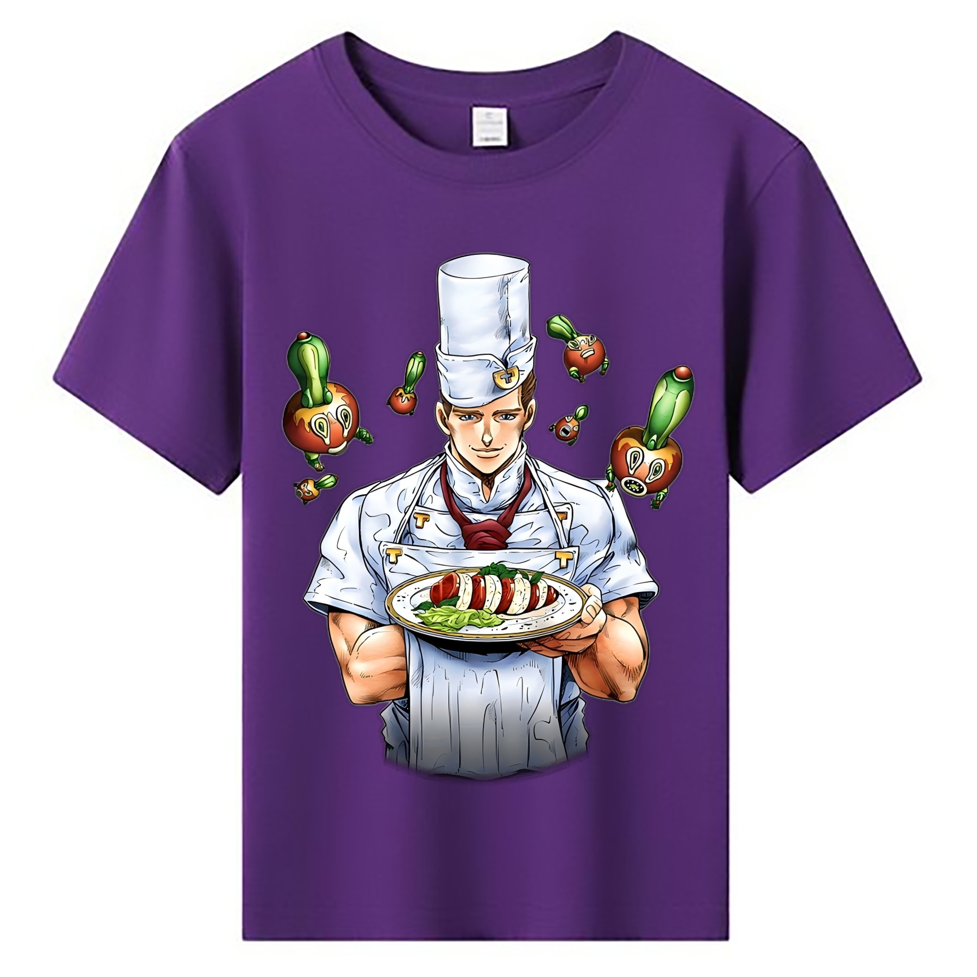 （画像用） ジョジョの奇妙な冒険 Tonio Trussardi JoJo's Bizarre Adventure トニオ?トラッサルディ 綿100％キッズTシャツ（フロントプリント）