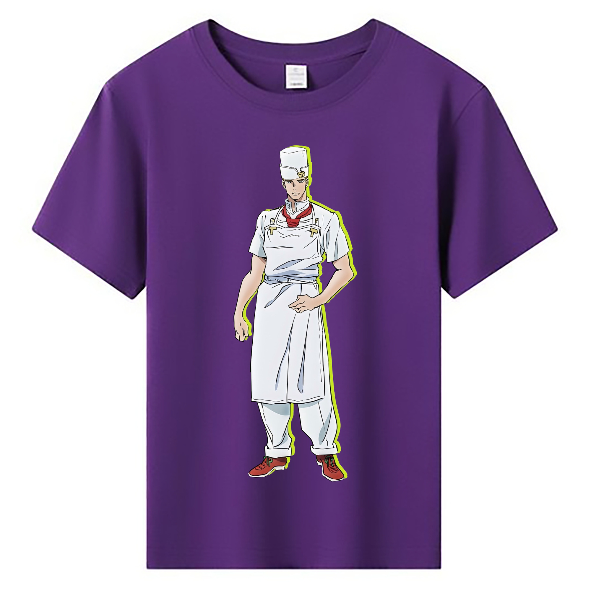 （画像用） ジョジョの奇妙な冒険 Tonio Trussardi JoJo's Bizarre Adventure トニオ?トラッサルディ 綿100％キッズTシャツ（フロントプリント）