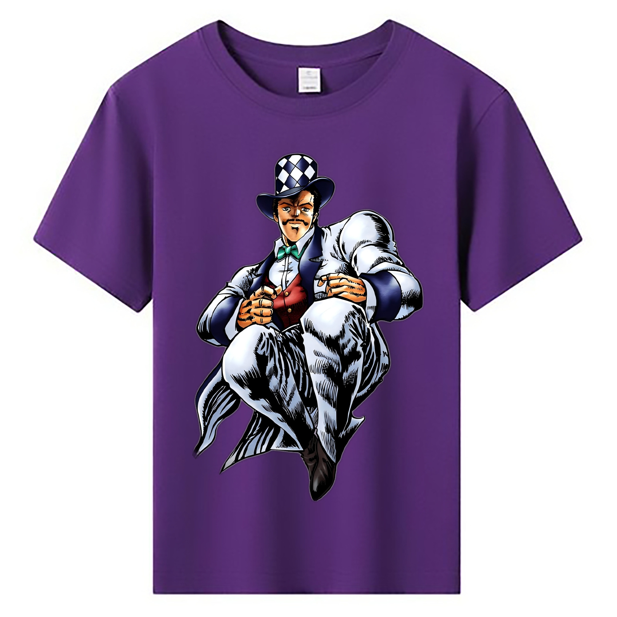 （画像用） ジョジョの奇妙な冒険 ウィル?アントニオ?ツェペリ JoJo's Bizarre Adventure Will Anthonio Zeppeli 綿100％キッズTシャツ（フロントプリント）