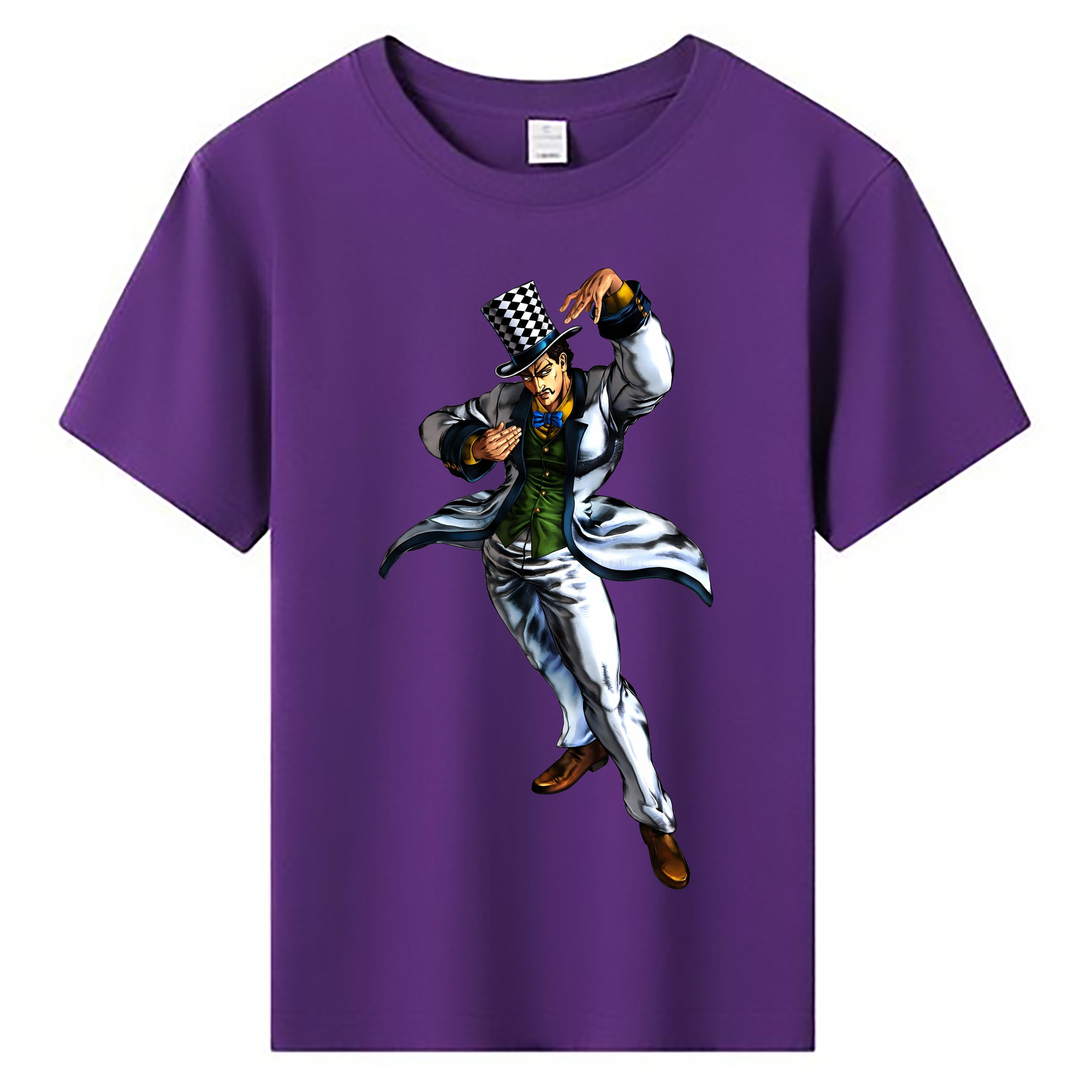 （画像用） ジョジョの奇妙な冒険 ウィル?アントニオ?ツェペリ JoJo's Bizarre Adventure Will Anthonio Zeppeli 綿100％キッズTシャツ（フロントプリント）