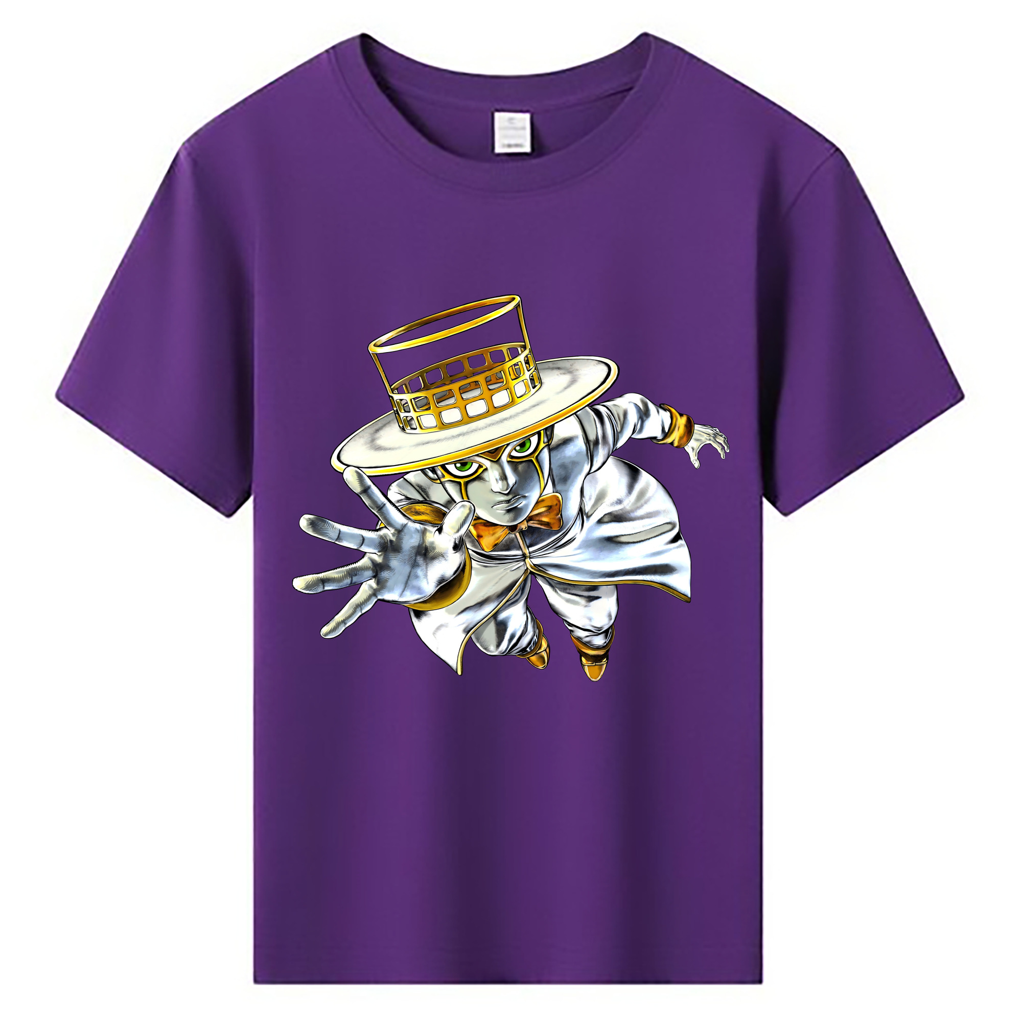 （画像用） ジョジョの奇妙な冒険 岸辺 露伴（きしべ ろはん） JoJo's Bizarre Adventure Rohan Kishibe 綿100％キッズTシャツ（フロントプリント）