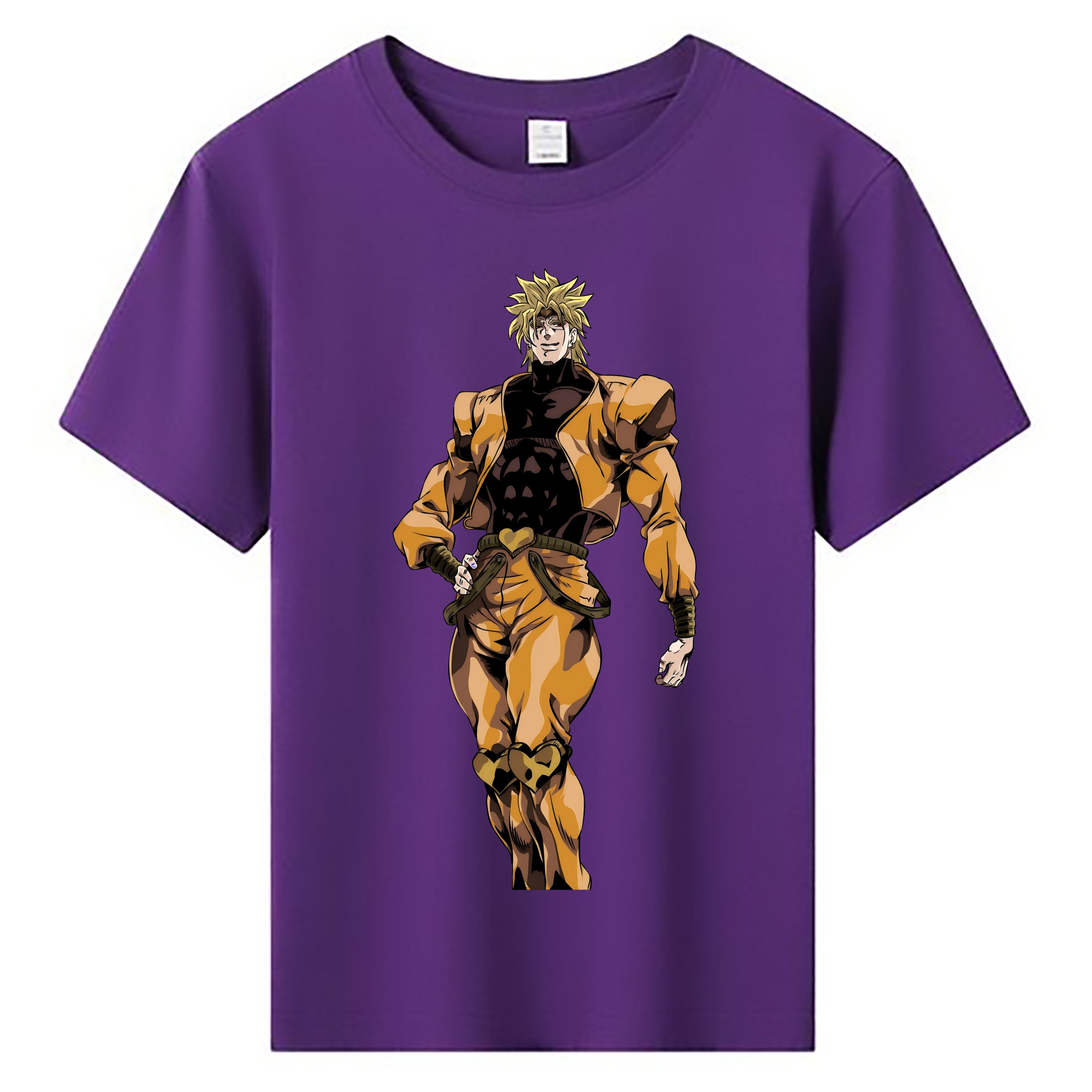 （画像用） ジョジョの奇妙な冒険 ディオ?ブランドー JoJo's Bizarre Adventure Dio Brando 綿100％キッズTシャツ（フロントプリント）