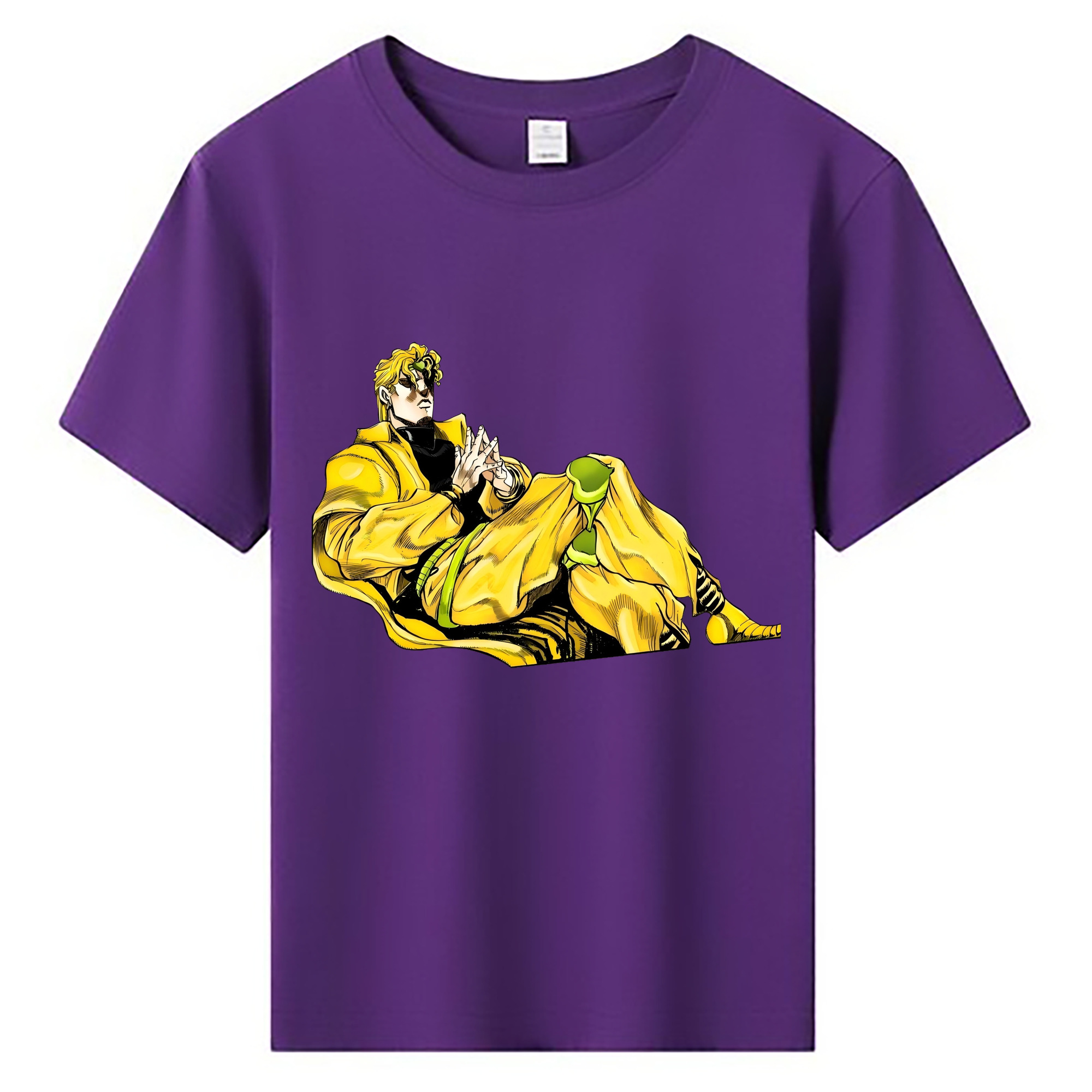 （画像用） ジョジョの奇妙な冒険 ディオ?ブランドー JoJo's Bizarre Adventure Dio Brando 綿100％キッズTシャツ（フロントプリント）