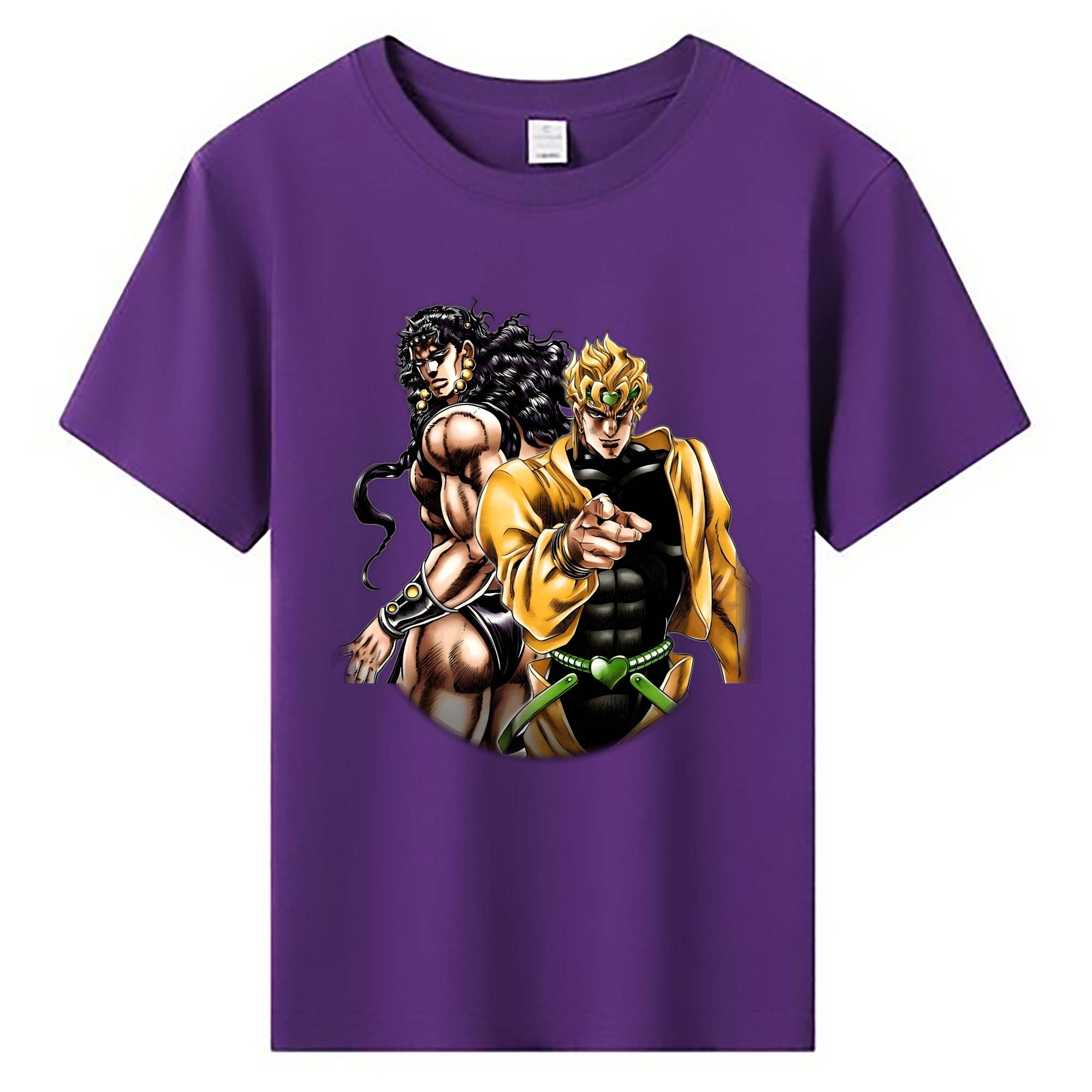 （画像用） ジョジョの奇妙な冒険 ディオ?ブランドー JoJo's Bizarre Adventure Dio Brando 綿100％キッズTシャツ（フロントプリント）