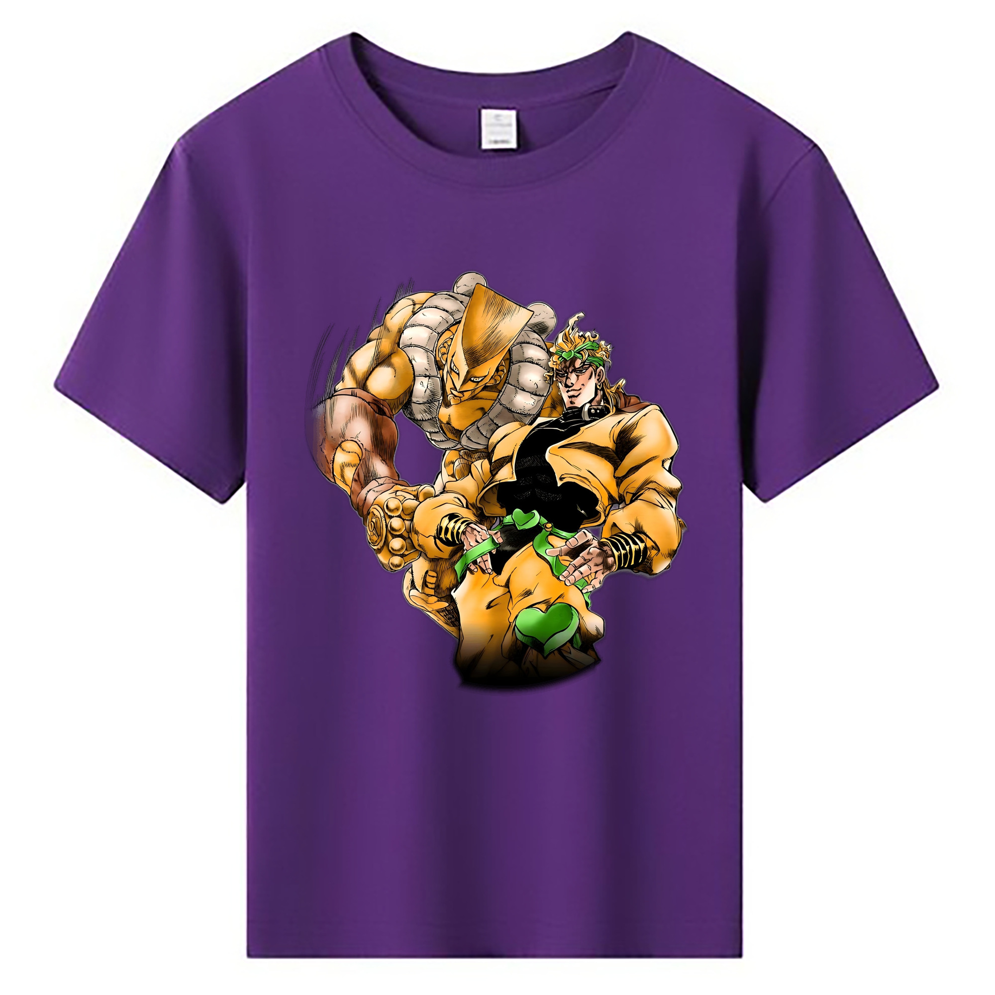 （画像用） ジョジョの奇妙な冒険 ディオ?ブランドー JoJo's Bizarre Adventure Dio Brando 綿100％キッズTシャツ（フロントプリント）