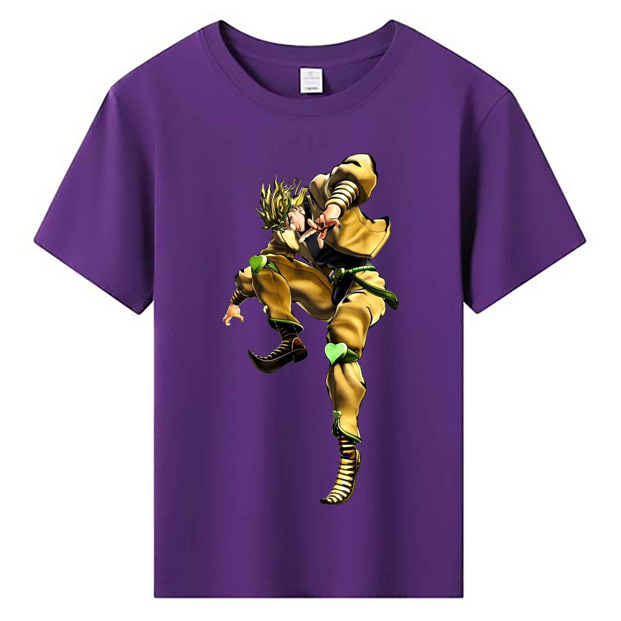 （画像用） ジョジョの奇妙な冒険 ディオ?ブランドー JoJo's Bizarre Adventure Dio Brando 綿100％キッズTシャツ（フロントプリント）