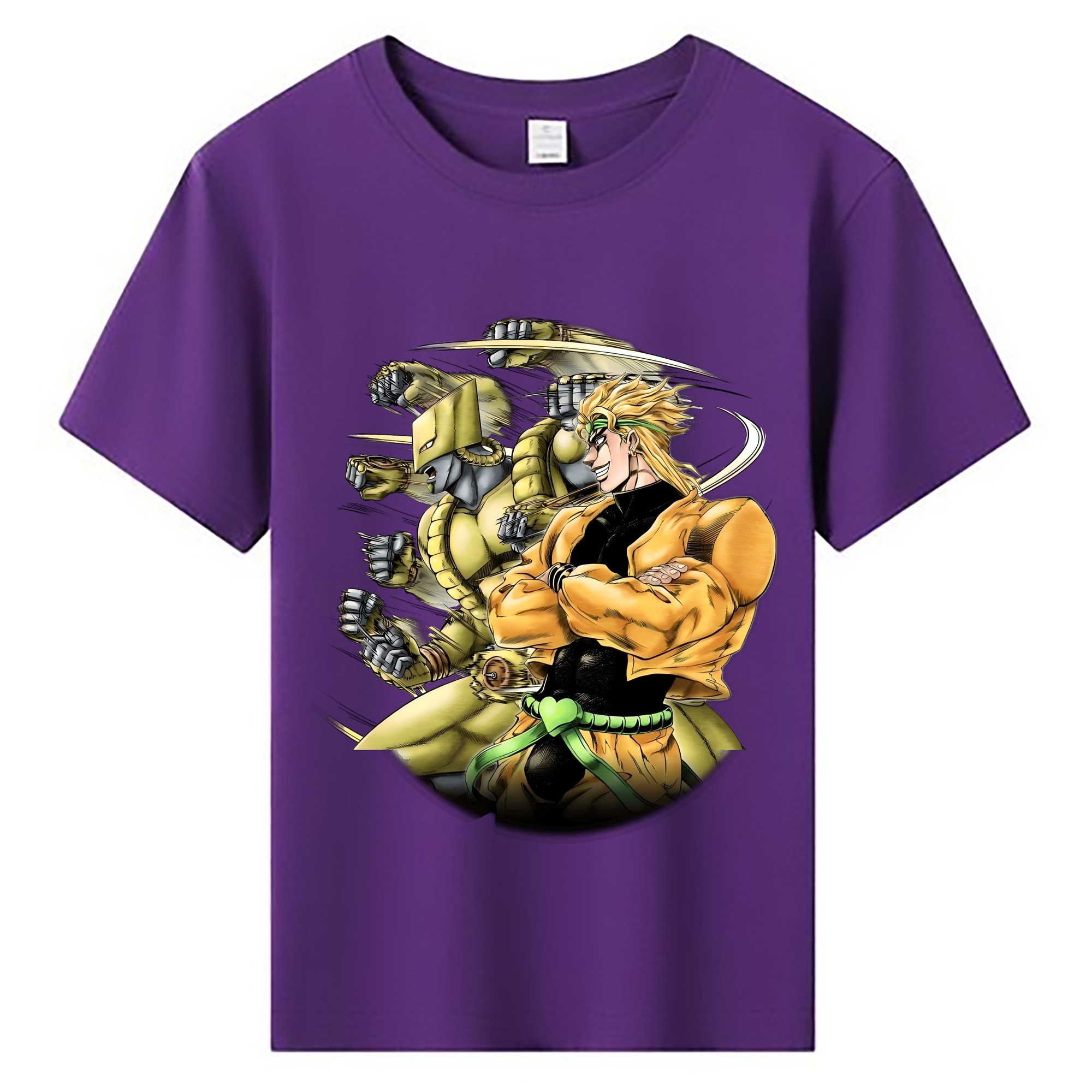 （画像用） ジョジョの奇妙な冒険 ディオ?ブランドー JoJo's Bizarre Adventure Dio Brando 綿100％キッズTシャツ（フロントプリント）