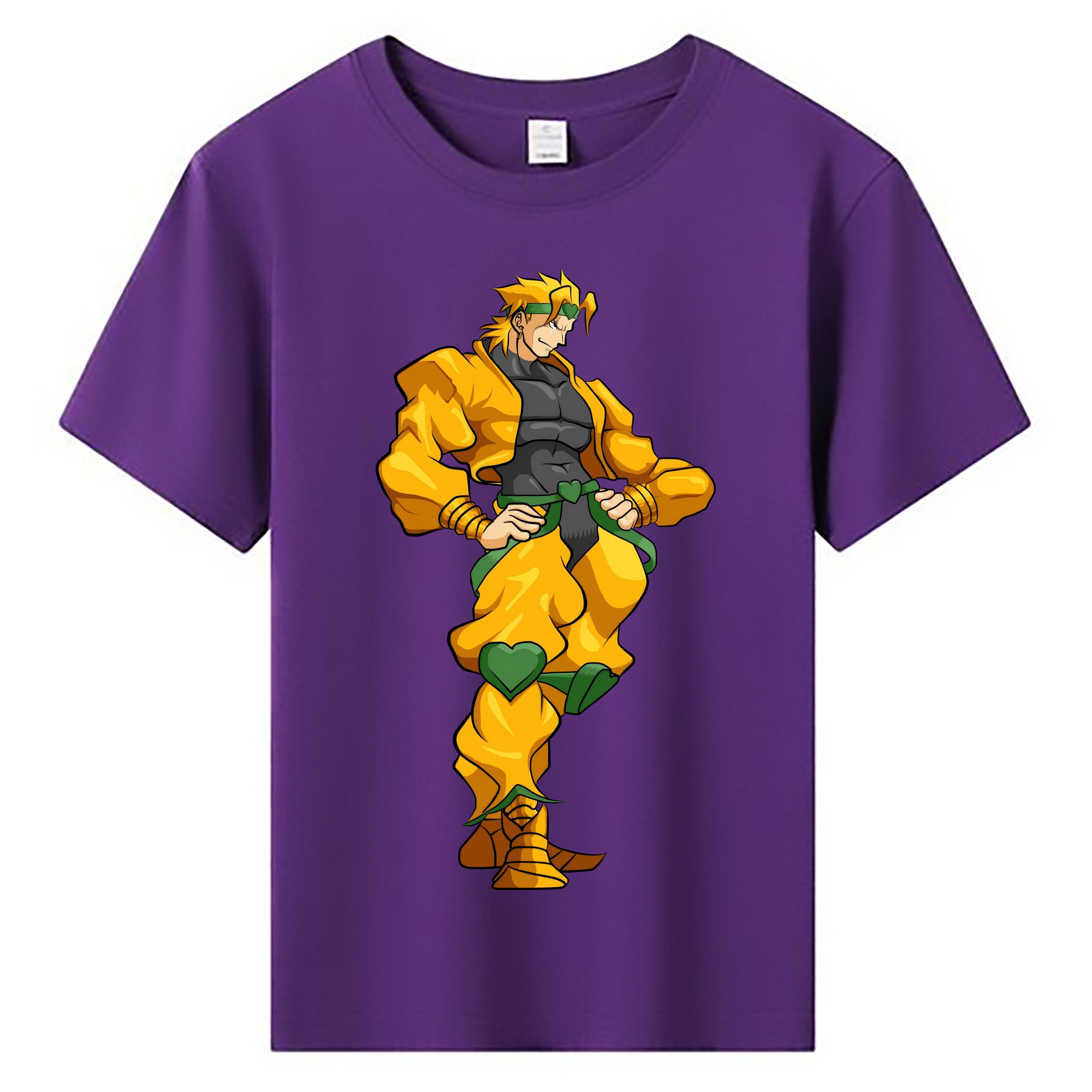 （画像用） ジョジョの奇妙な冒険 ディオ?ブランドー JoJo's Bizarre Adventure Dio Brando 綿100％キッズTシャツ（フロントプリント）