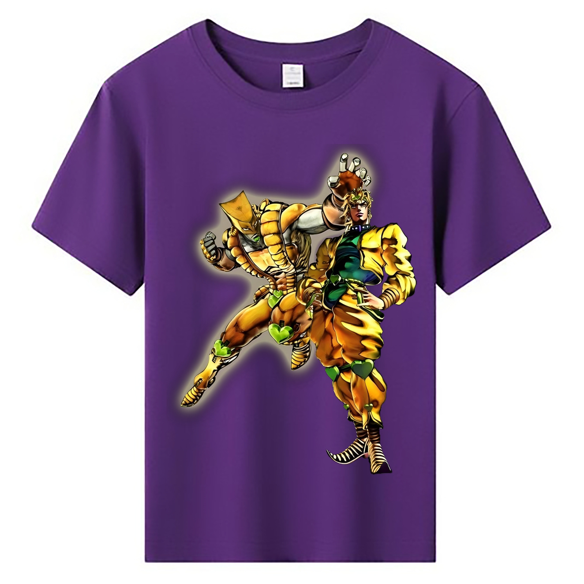 （画像用） ジョジョの奇妙な冒険 ディオ?ブランドー JoJo's Bizarre Adventure Dio Brando 綿100％キッズTシャツ（フロントプリント）