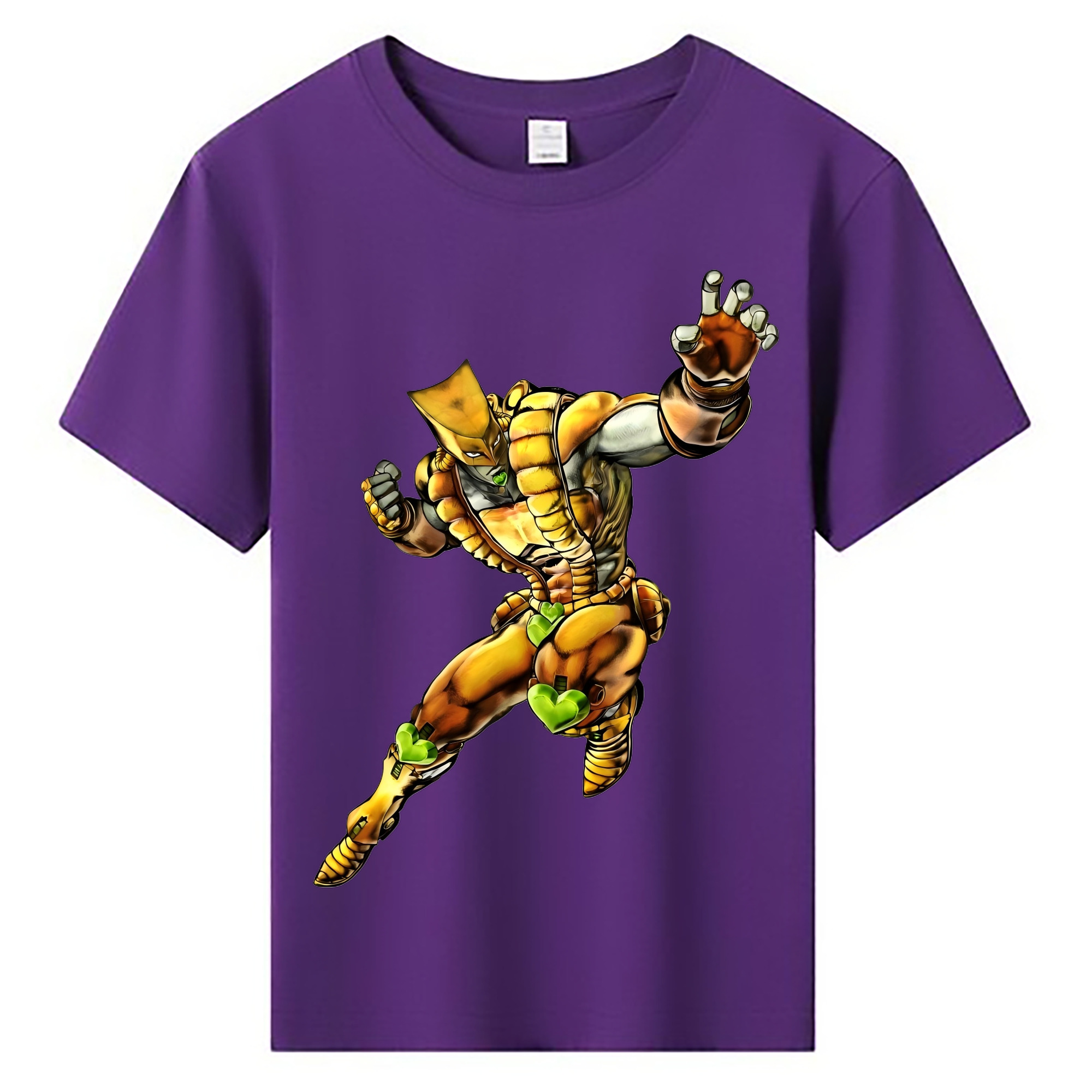 （画像用） ジョジョの奇妙な冒険 ディオ?ブランドー JoJo's Bizarre Adventure Dio Brando 綿100％キッズTシャツ（フロントプリント）