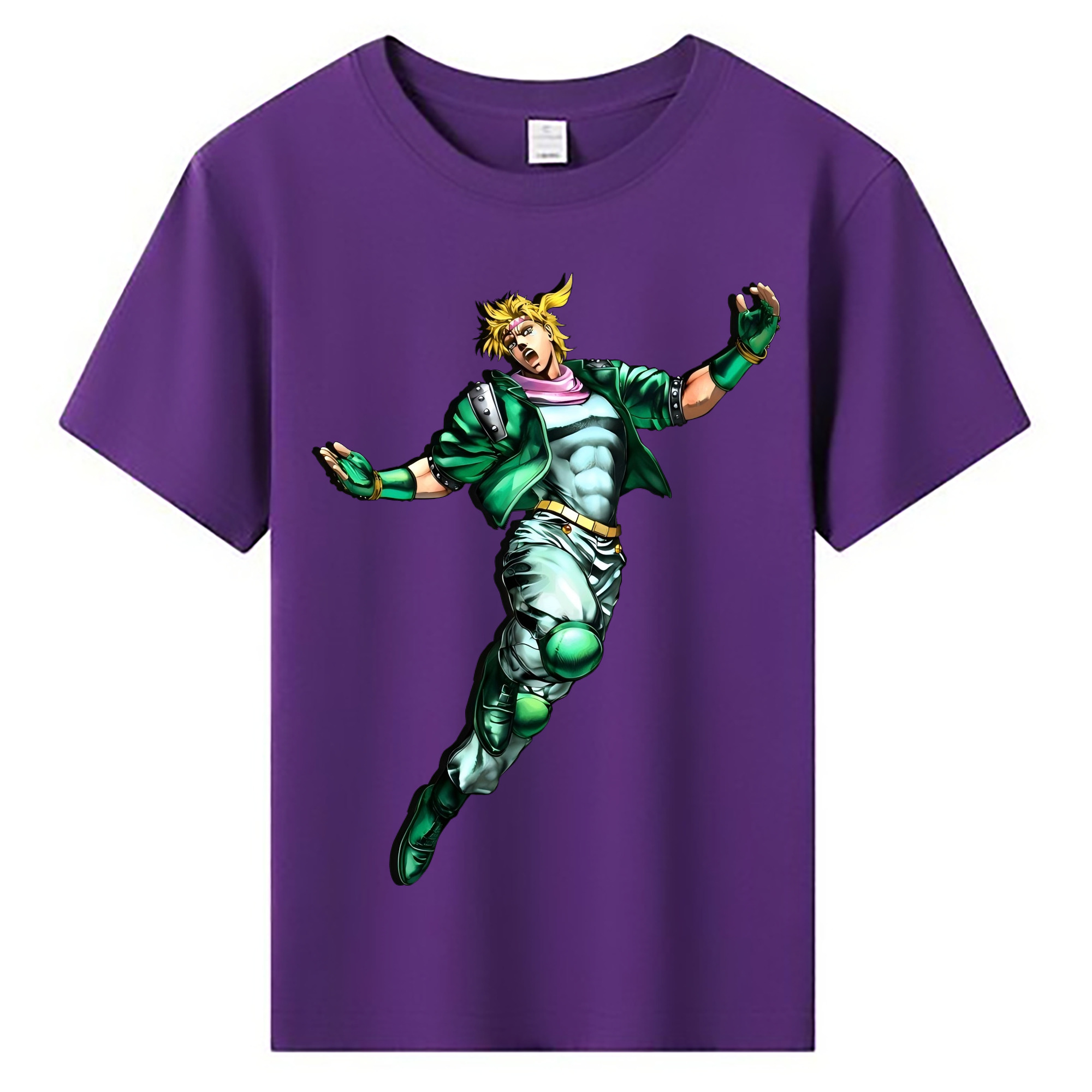 （画像用） ジョジョの奇妙な冒険 ディオ?ブランドー JoJo's Bizarre Adventure Dio Brando 綿100％キッズTシャツ（フロントプリント）