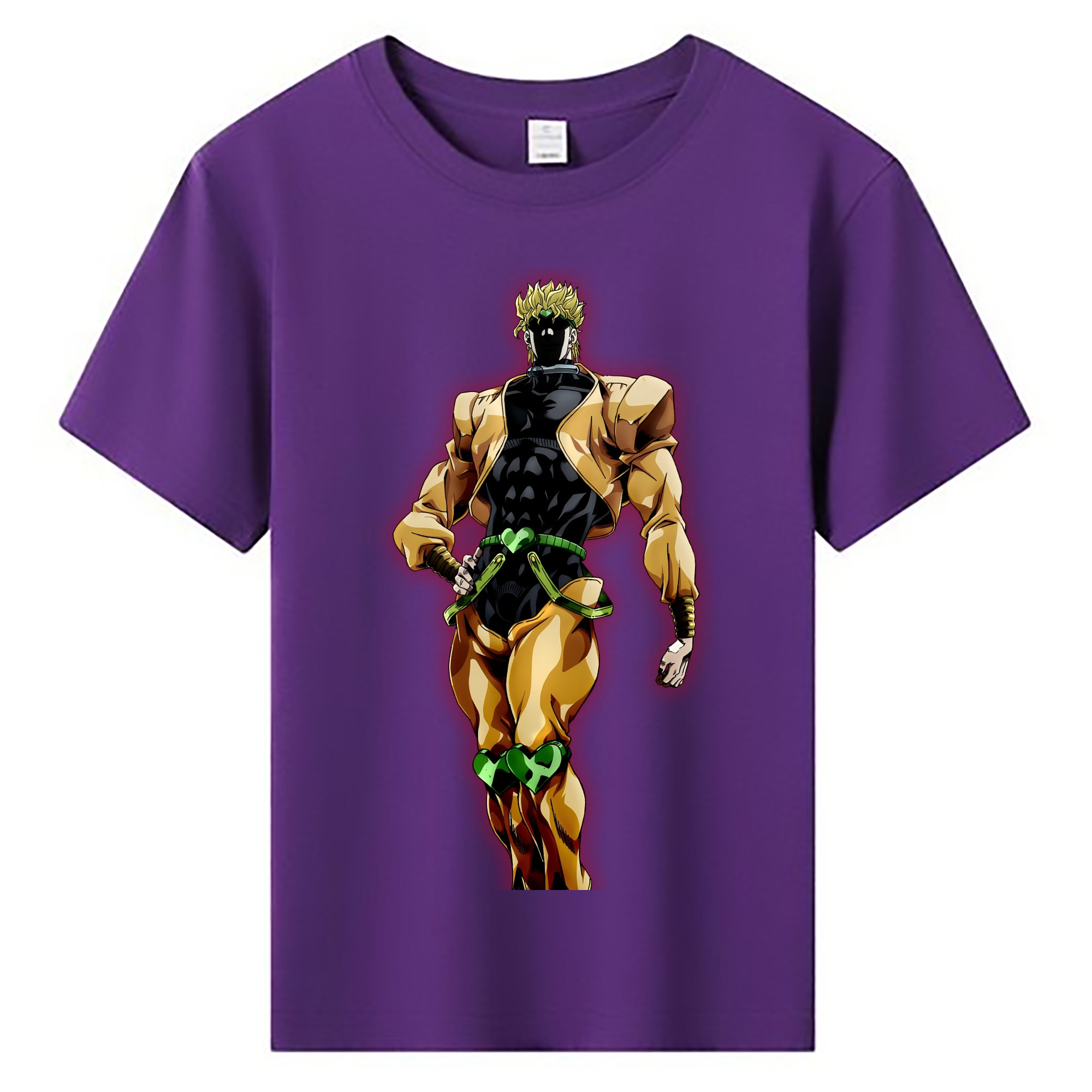 （画像用） ジョジョの奇妙な冒険 ディオ?ブランドー JoJo's Bizarre Adventure Dio Brando 綿100％キッズTシャツ（フロントプリント）