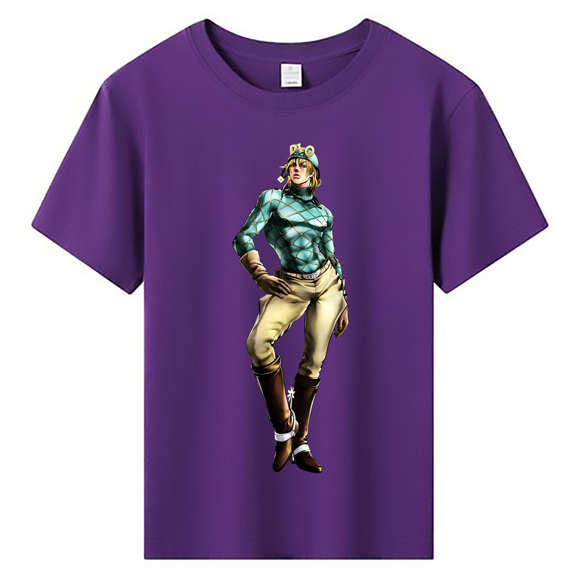 （画像用） ジョジョの奇妙な冒険 ディオ?ブランドー JoJo's Bizarre Adventure Dio Brando 綿100％キッズTシャツ（フロントプリント）