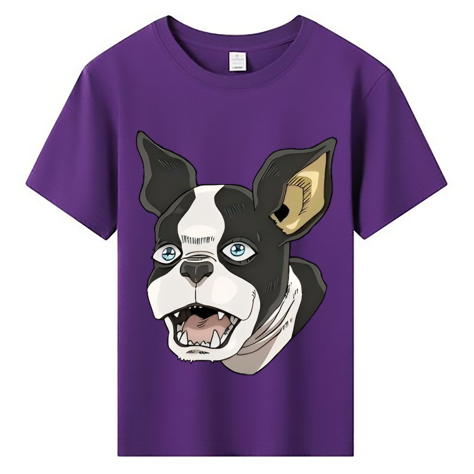 （画像用） ジョジョの奇妙な冒険 イギー JoJo's Bizarre Adventure Iggy 綿100％キッズTシャツ（フロントプリント）