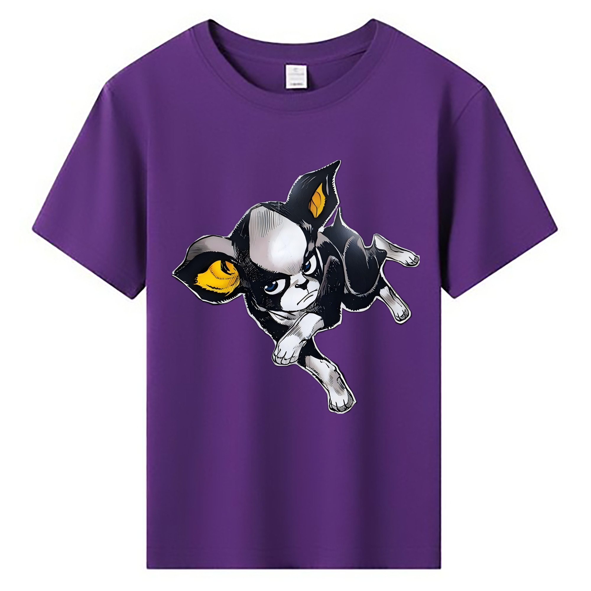 （画像用） ジョジョの奇妙な冒険 イギー JoJo's Bizarre Adventure Iggy 綿100％キッズTシャツ（フロントプリント）
