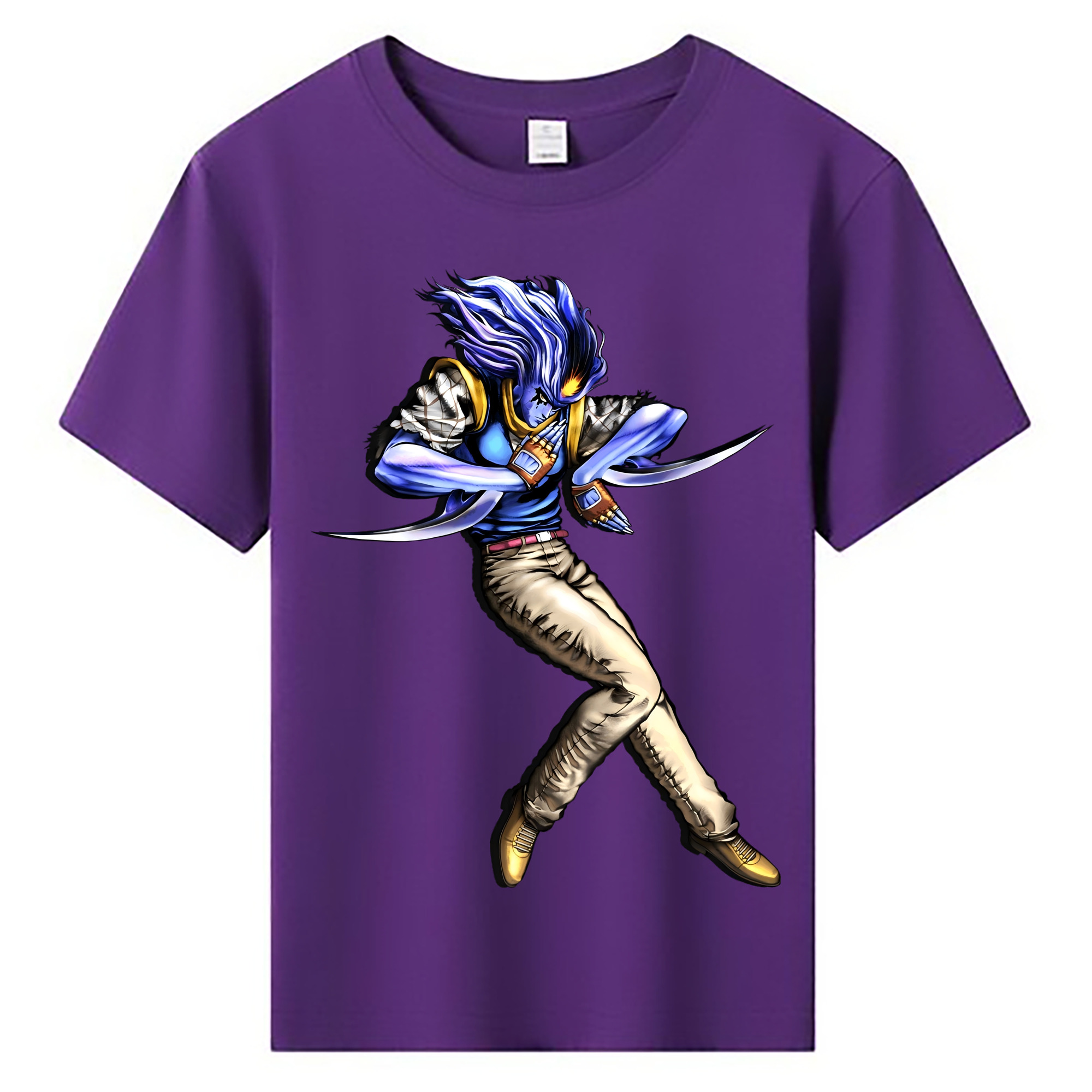 （画像用） ジョジョの奇妙な冒険 JoJo's Bizarre Adventure 綿100％キッズTシャツ（フロントプリント）