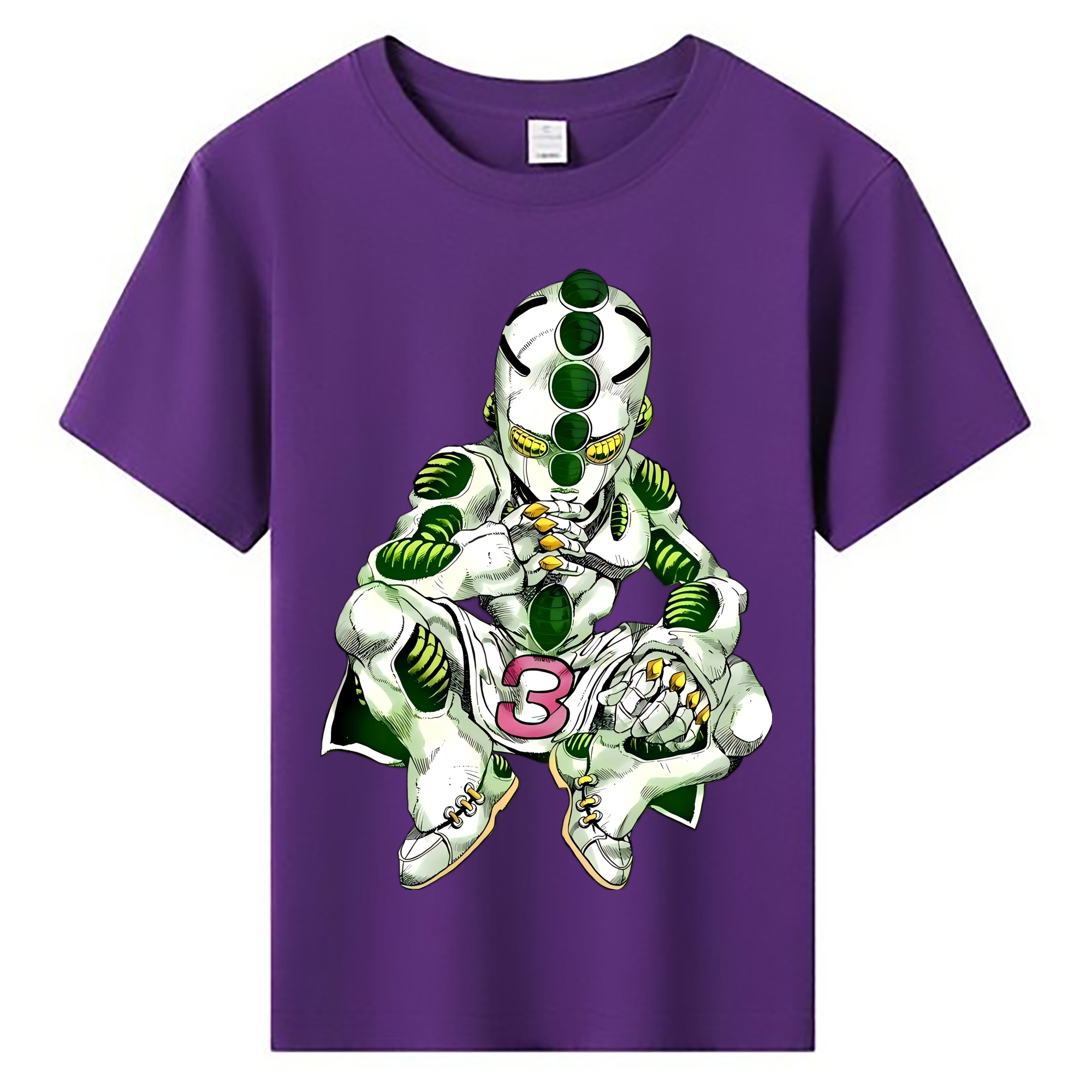 （画像用） ジョジョの奇妙な冒険 広瀨康一 JoJo's Bizarre Adventure Hirose Koichi 綿100％キッズTシャツ（フロントプリント）
