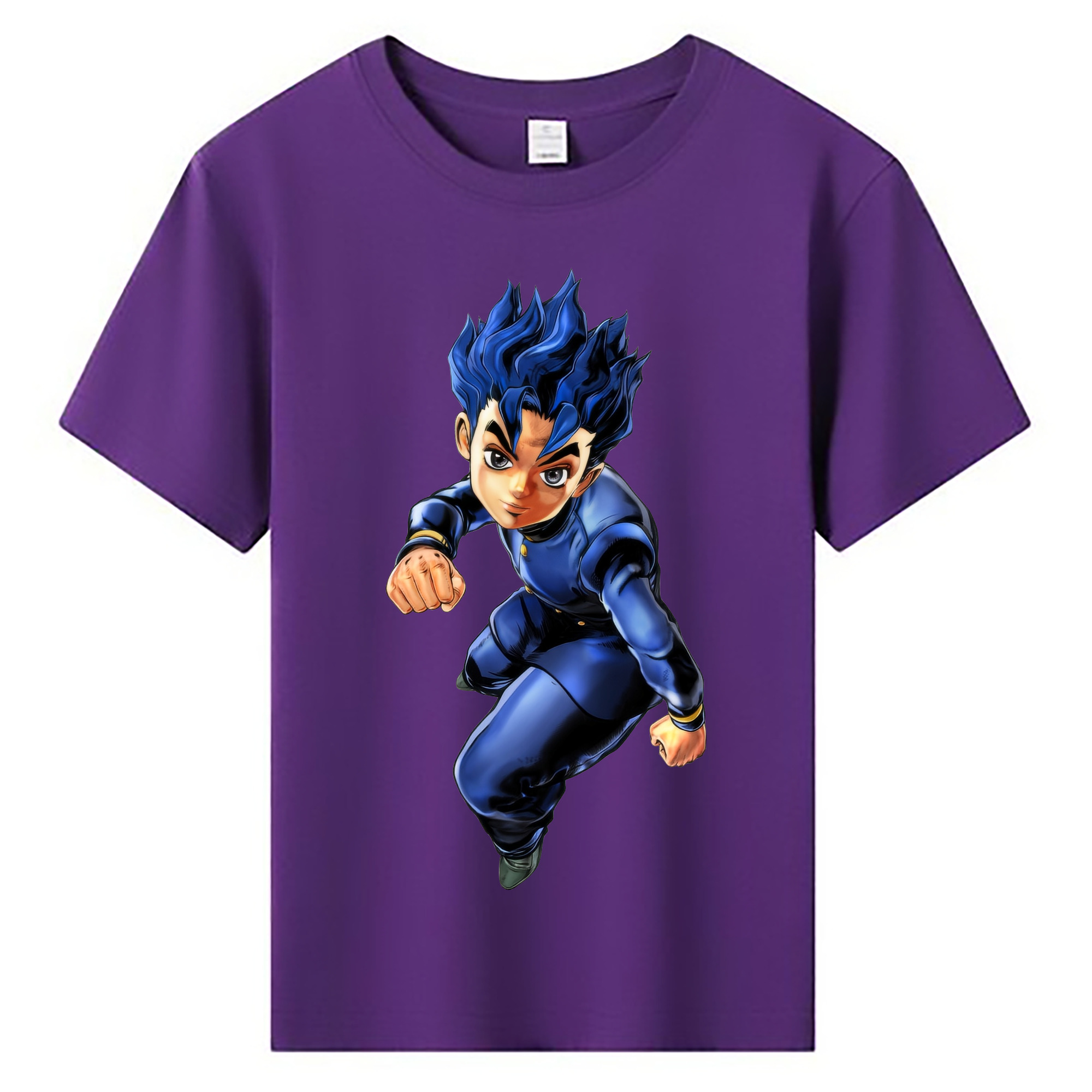 （画像用） ジョジョの奇妙な冒険 広瀨康一 JoJo's Bizarre Adventure Hirose Koichi 綿100％キッズTシャツ（フロントプリント）