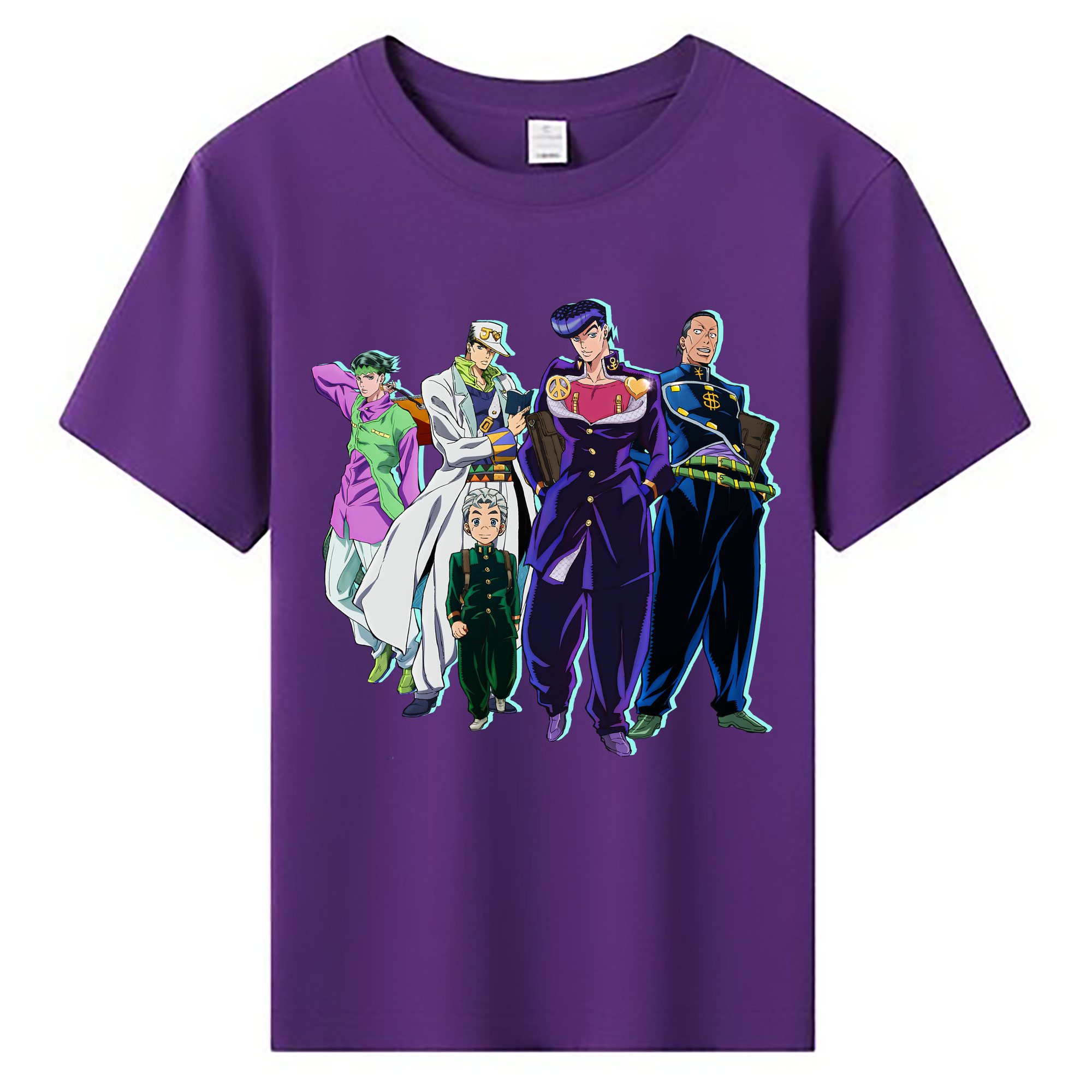 （画像用） ジョジョの奇妙な冒険 JoJo's Bizarre Adventure 綿100％キッズTシャツ（フロントプリント）