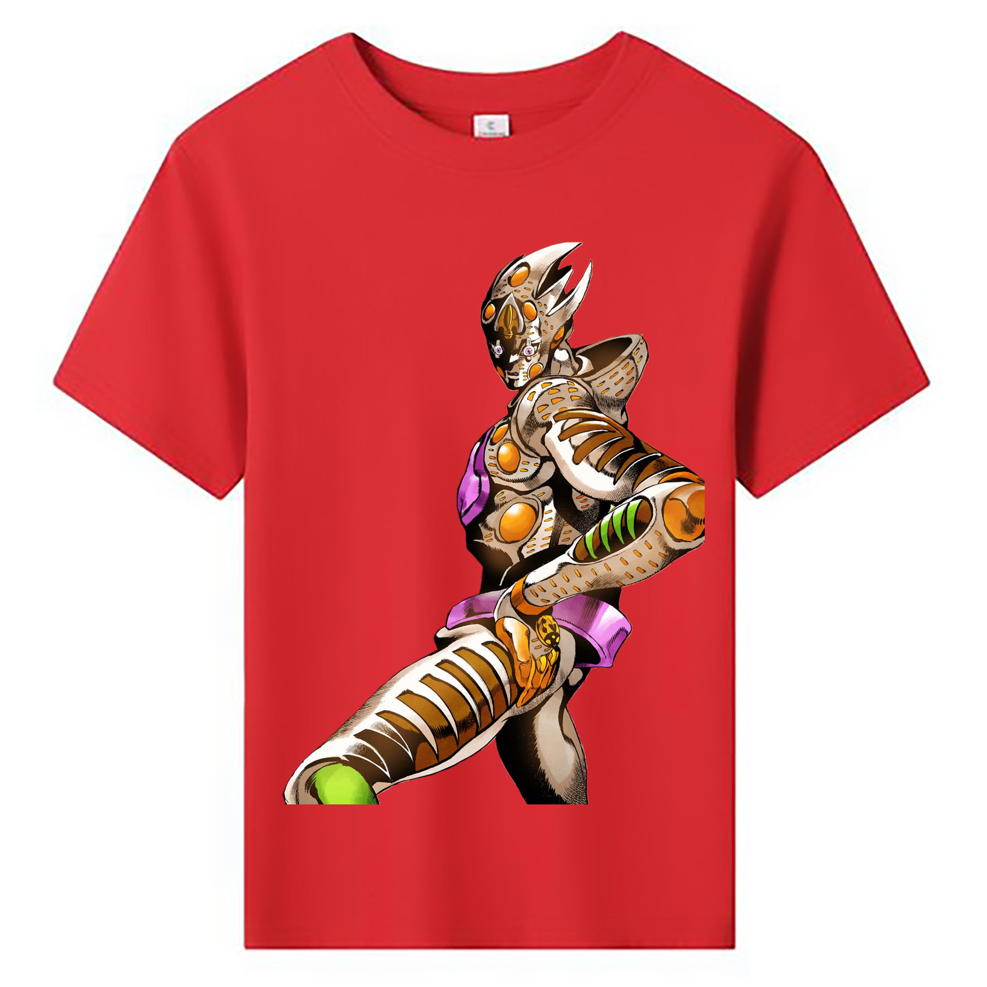 （画像用） ジョジョの奇妙な冒険 ジョルノ?ジョバァーナ JoJo's Bizarre Adventure Giorno Giovanna 綿100％キッズTシャツ（フロントプリント）