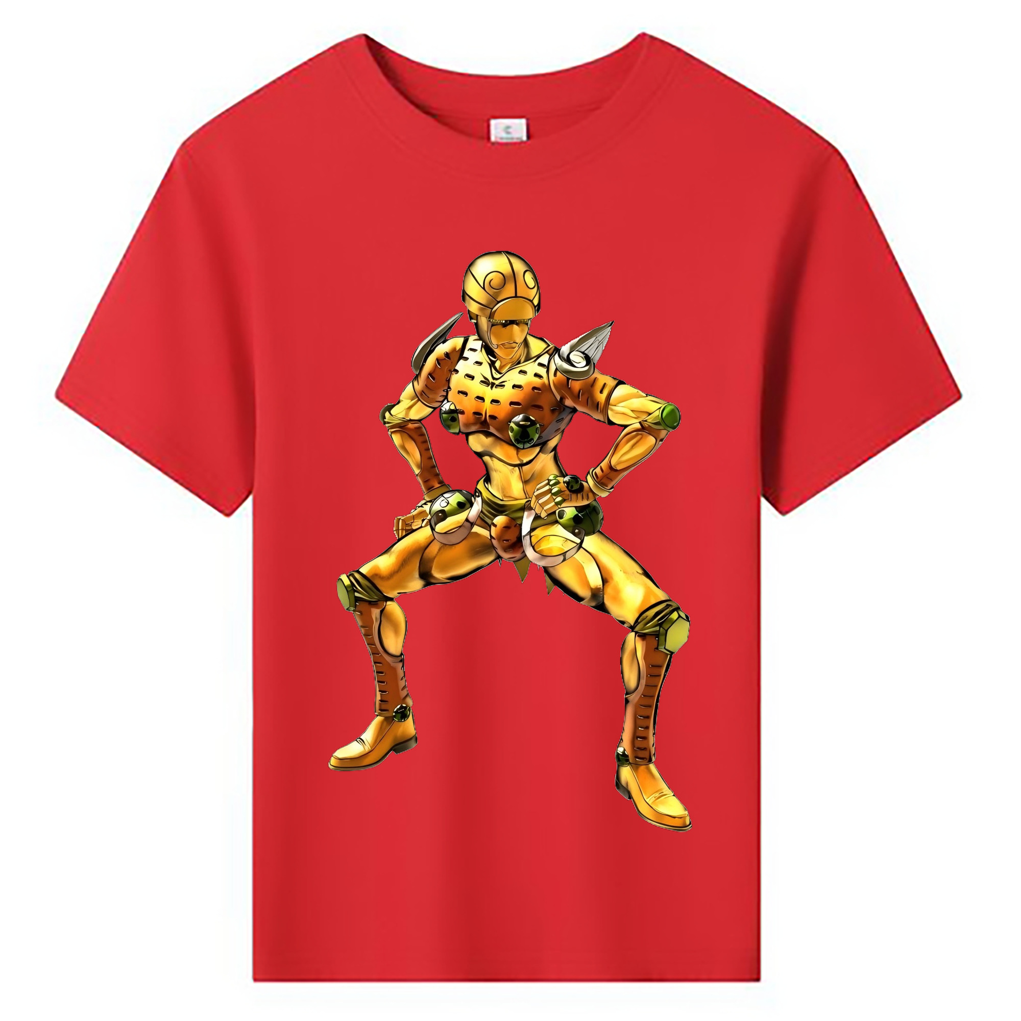 （画像用） ジョジョの奇妙な冒険 ジョルノ?ジョバァーナ JoJo's Bizarre Adventure Giorno Giovanna 綿100％キッズTシャツ（フロントプリント）