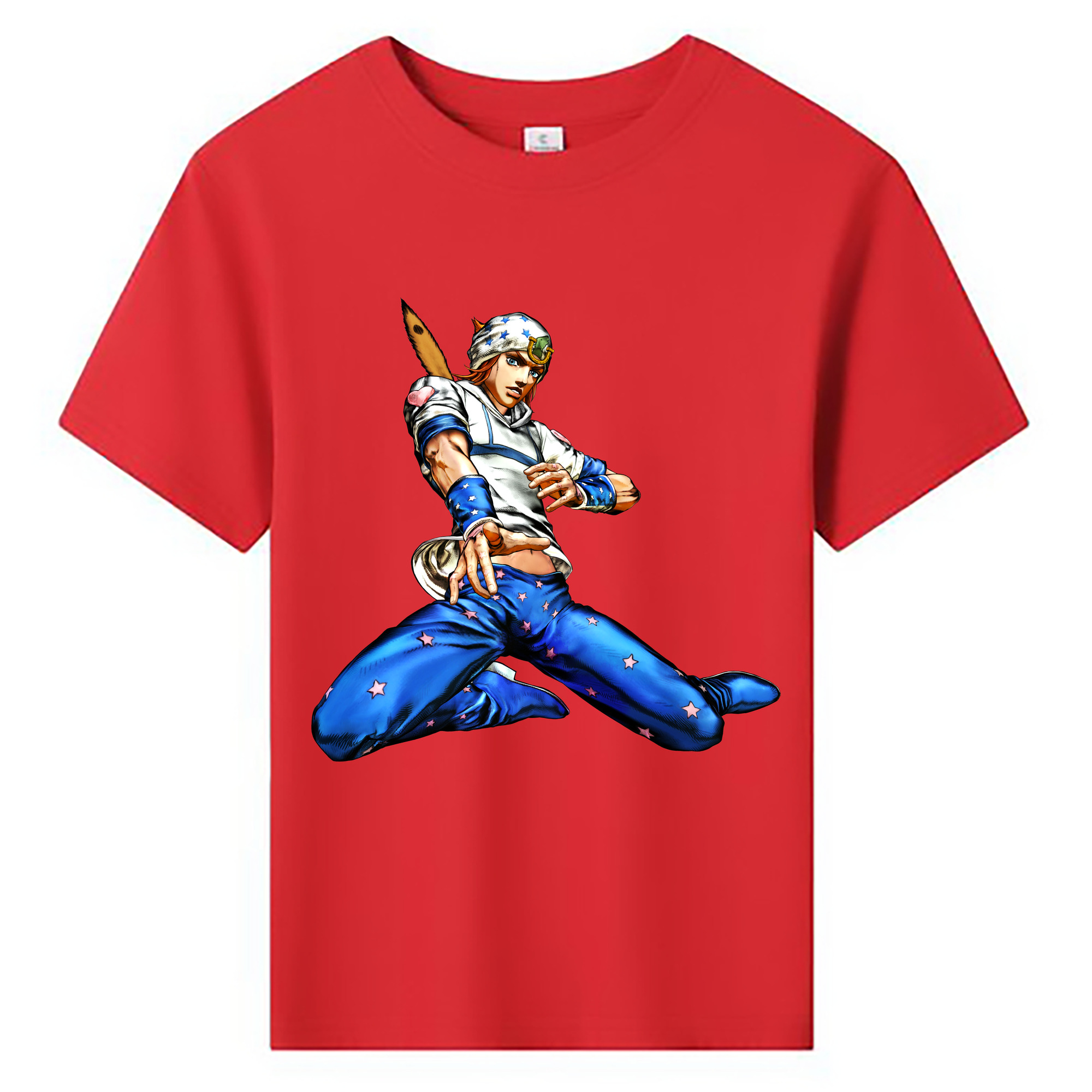 （画像用） ジョジョの奇妙な冒険 ジョナサン?ジョースター JoJo's Bizarre Adventure Jonathan Joestar 綿100％キッズTシャツ（フロントプリント）