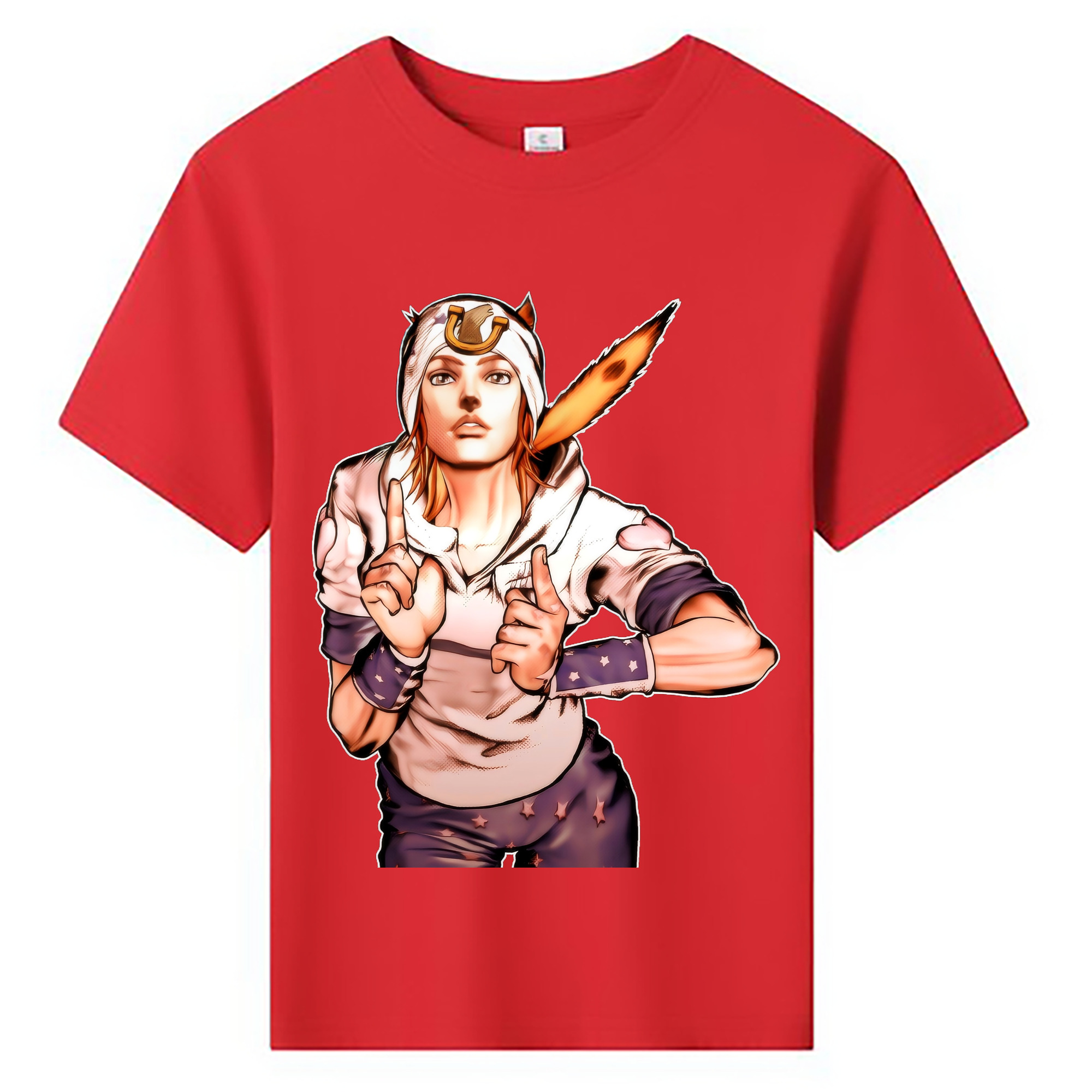 （画像用） ジョジョの奇妙な冒険 ジョナサン?ジョースター JoJo's Bizarre Adventure Jonathan Joestar 綿100％キッズTシャツ（フロントプリント）