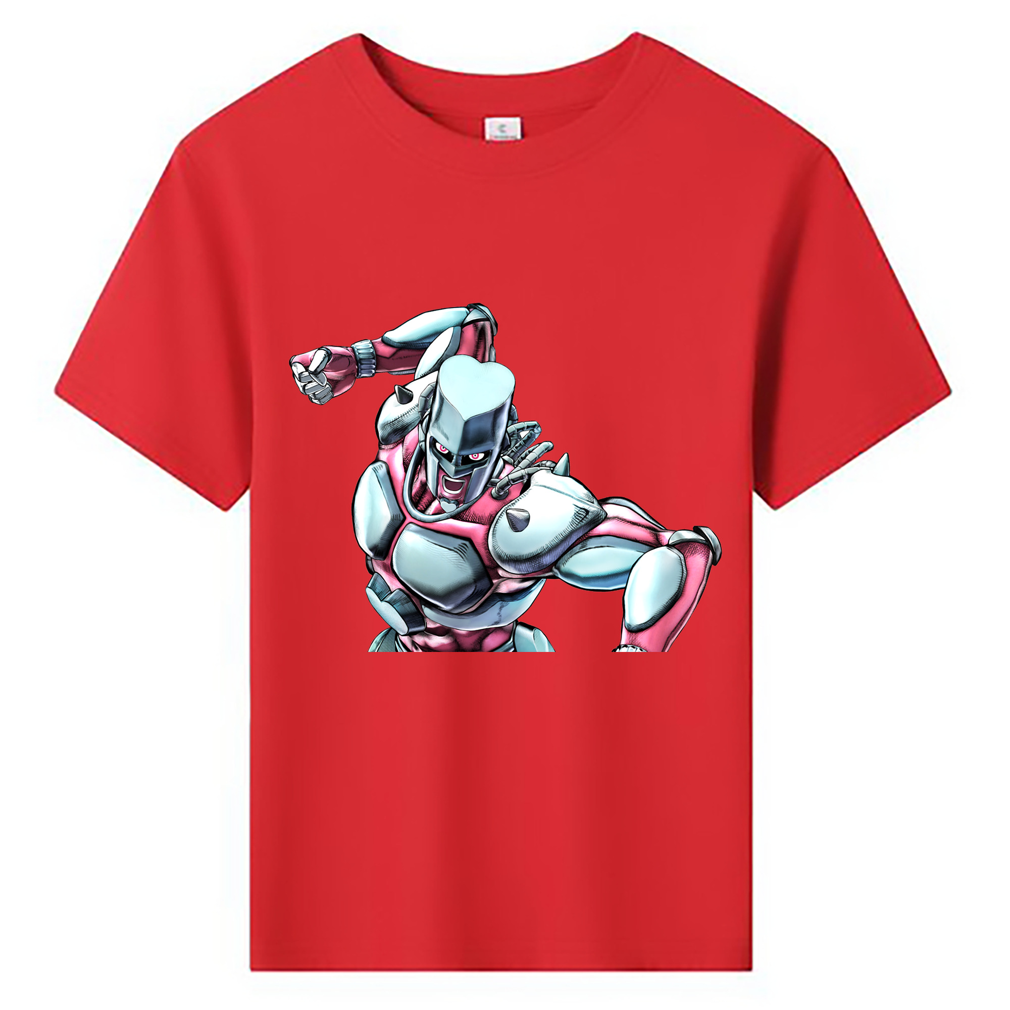 （画像用） ジョジョの奇妙な冒険 ひがしかた じょうすけ JoJo's Bizarre Adventure Higashikata Josuke 綿100％キッズTシャツ（フロントプリント）
