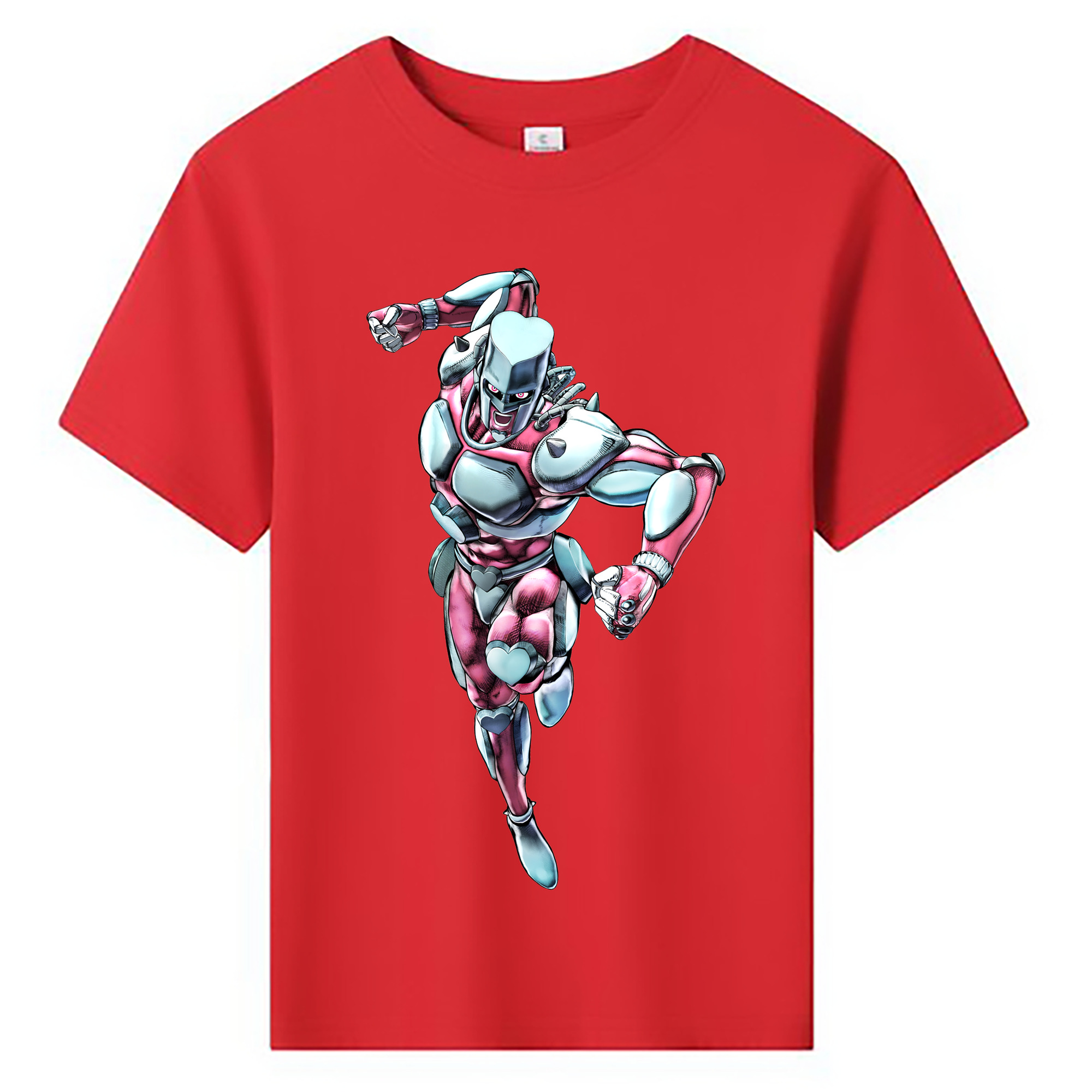 （画像用） ジョジョの奇妙な冒険 ひがしかた じょうすけ JoJo's Bizarre Adventure Higashikata Josuke 綿100％キッズTシャツ（フロントプリント）