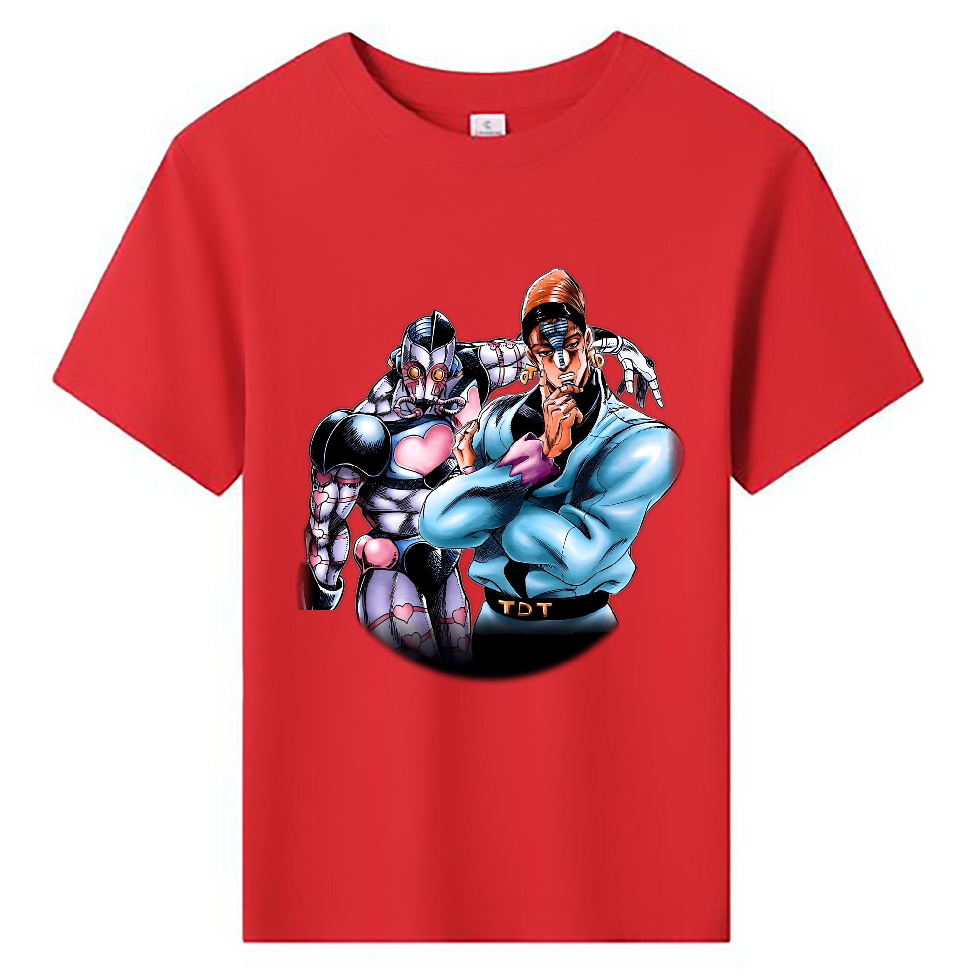 （画像用） ジョジョの奇妙な冒険 ひがしかた じょうすけ JoJo's Bizarre Adventure Higashikata Josuke 綿100％キッズTシャツ（フロントプリント）