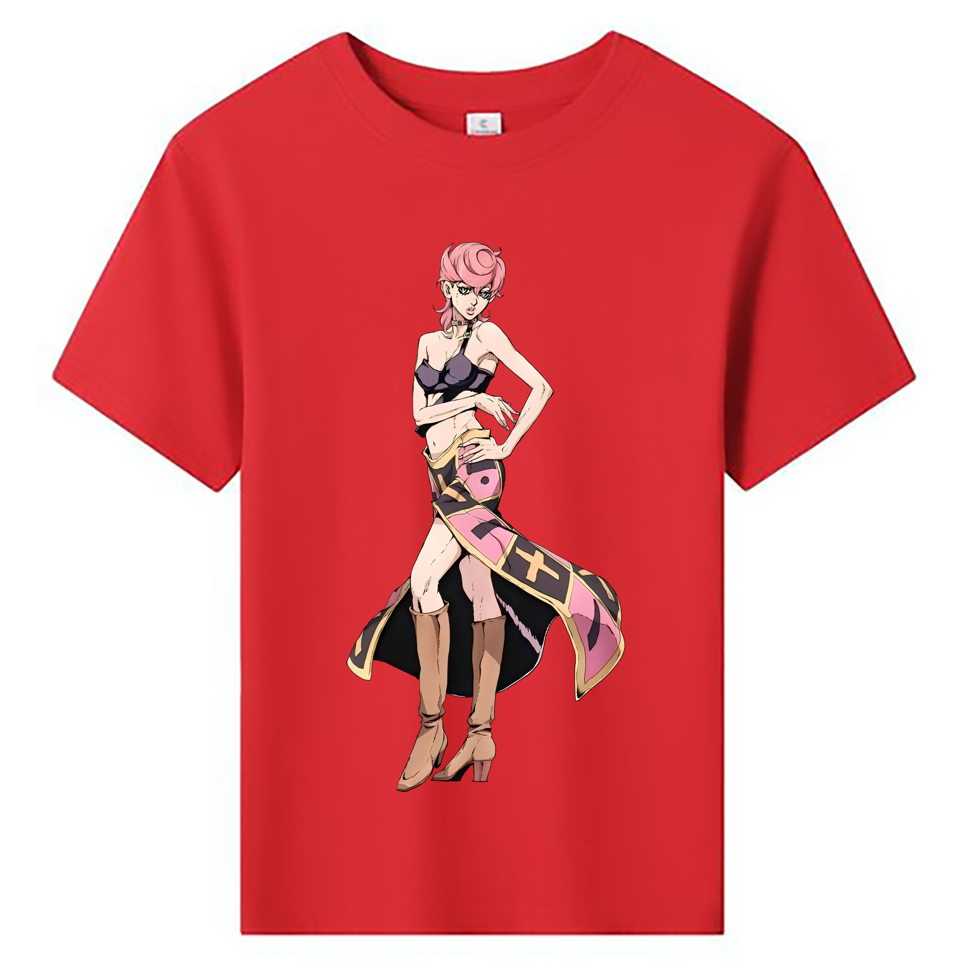 （画像用） ジョジョの奇妙な冒険 トリッシュ?ウナ JoJo's Bizarre Adventure Trish Una 綿100％キッズTシャツ（フロントプリント）