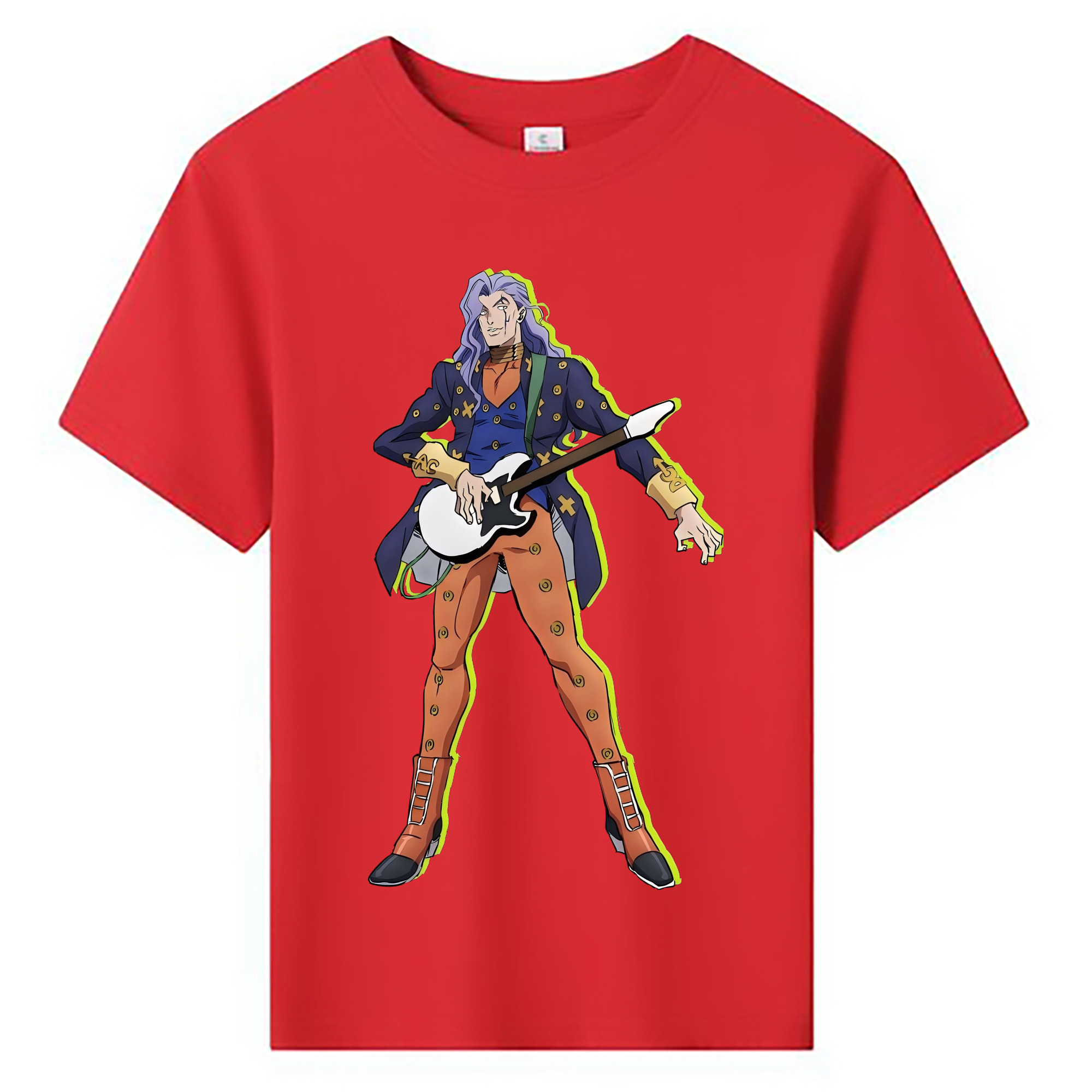 （画像用） ジョジョの奇妙な冒険 おといし あきら JoJo's Bizarre Adventure Akira Otoishi 綿100％キッズTシャツ（フロントプリント）