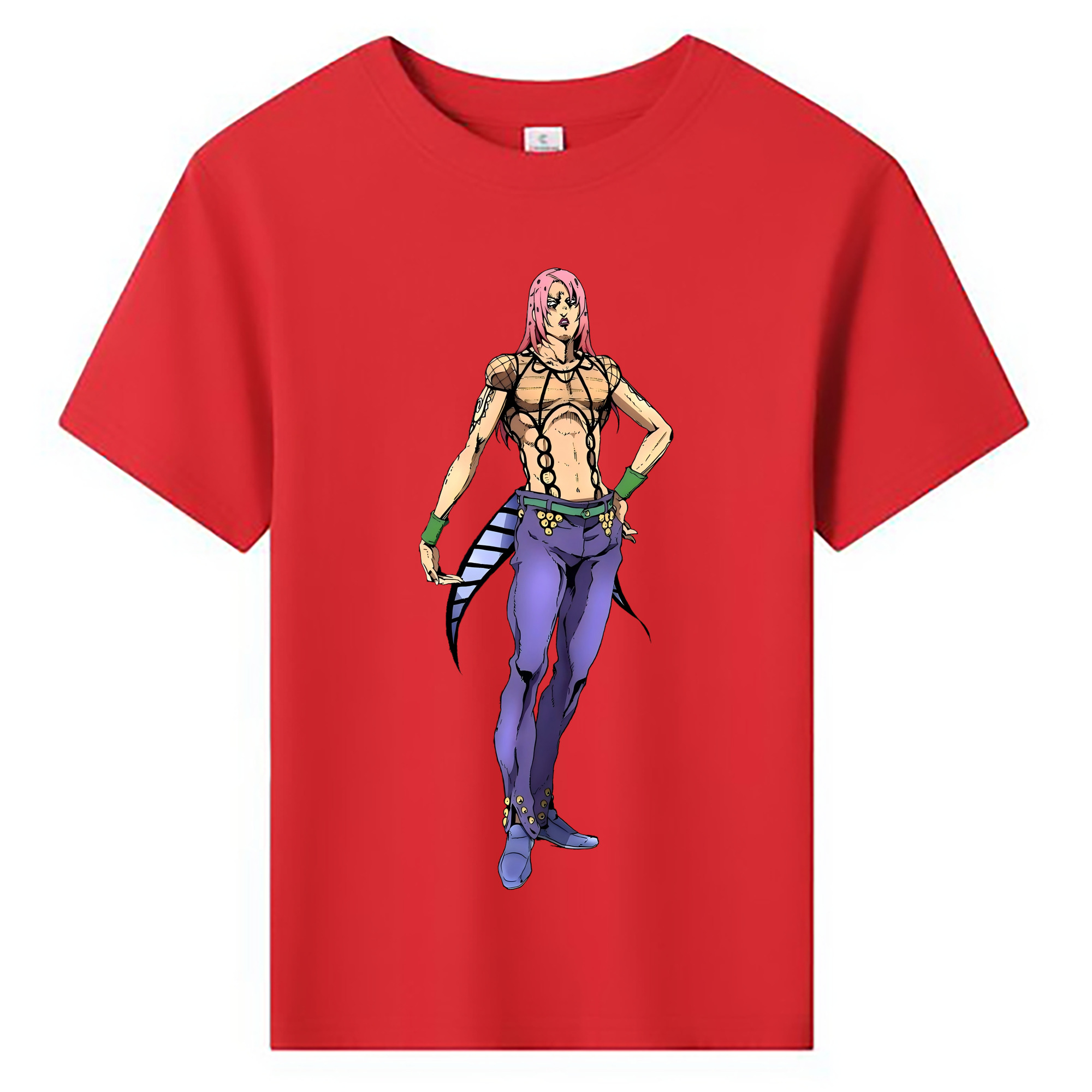 （画像用） ジョジョの奇妙な冒険 ビネガー?ドッピオ JoJo's Bizarre Adventure Vinegar Doppio 綿100％キッズTシャツ（フロントプリント）