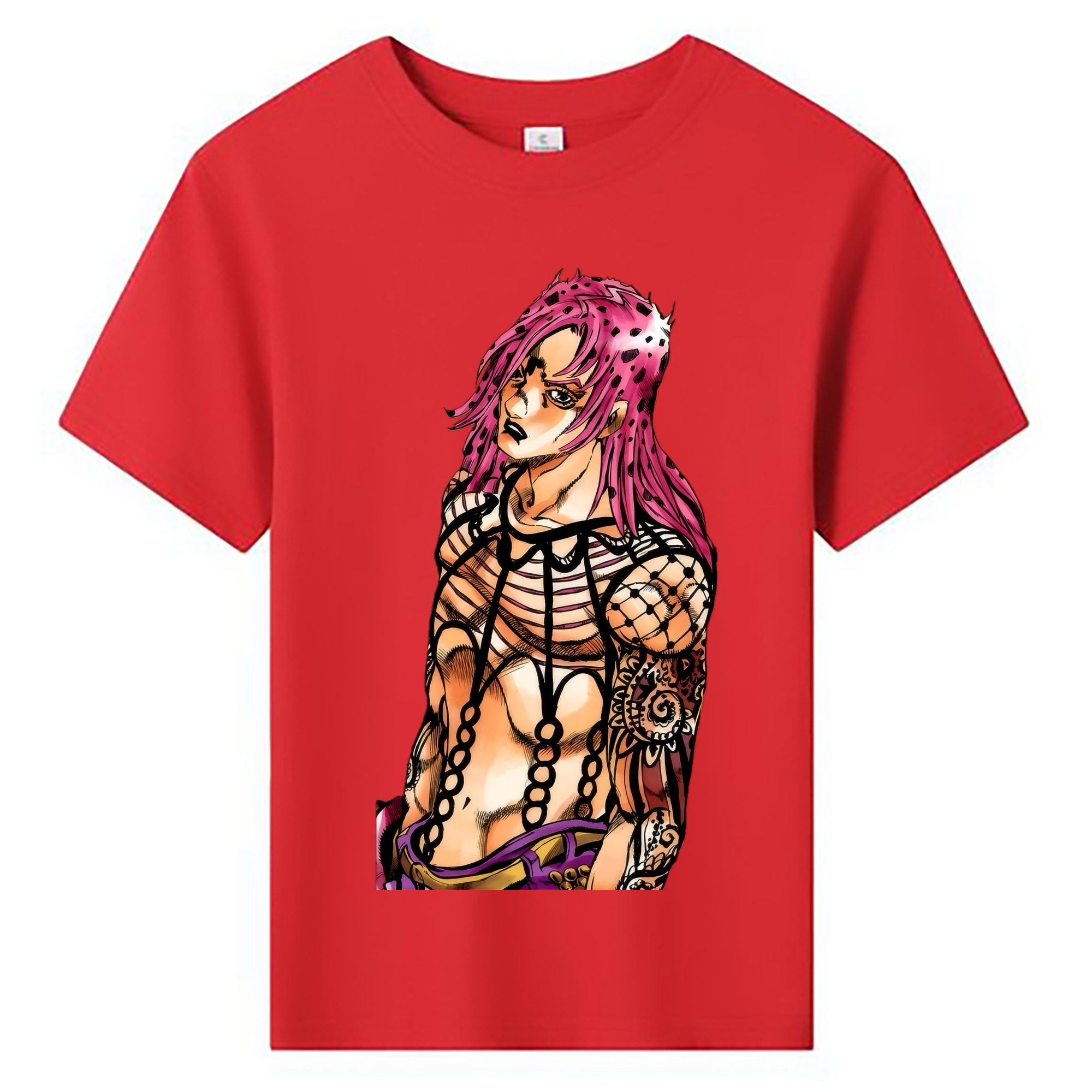 （画像用） ジョジョの奇妙な冒険 ビネガー?ドッピオ JoJo's Bizarre Adventure Vinegar Doppio 綿100％キッズTシャツ（フロントプリント）