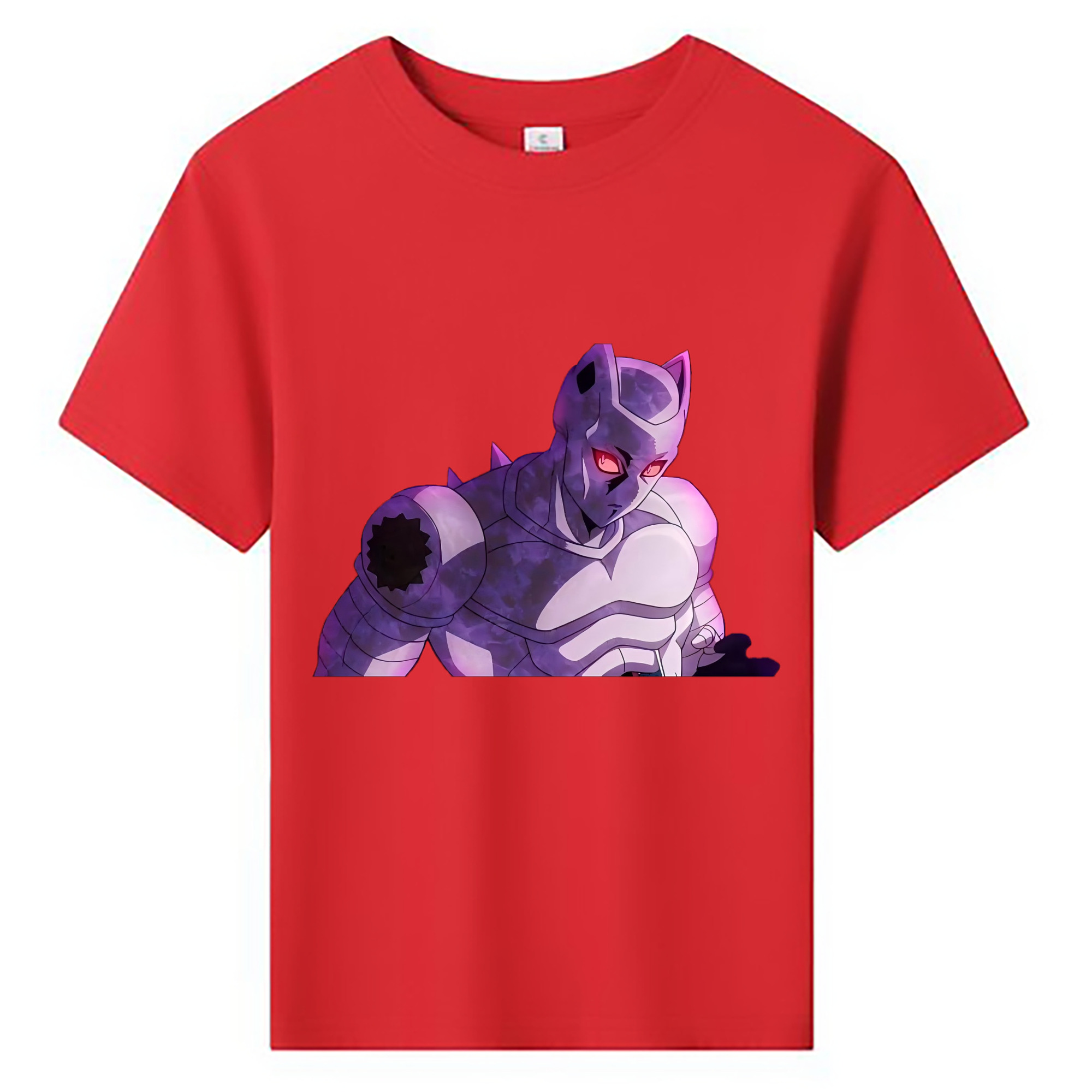 （画像用） ジョジョの奇妙な冒険 きら よしかげ JoJo's Bizarre Adventure Kira Yoshikage 綿100％キッズTシャツ（フロントプリント）